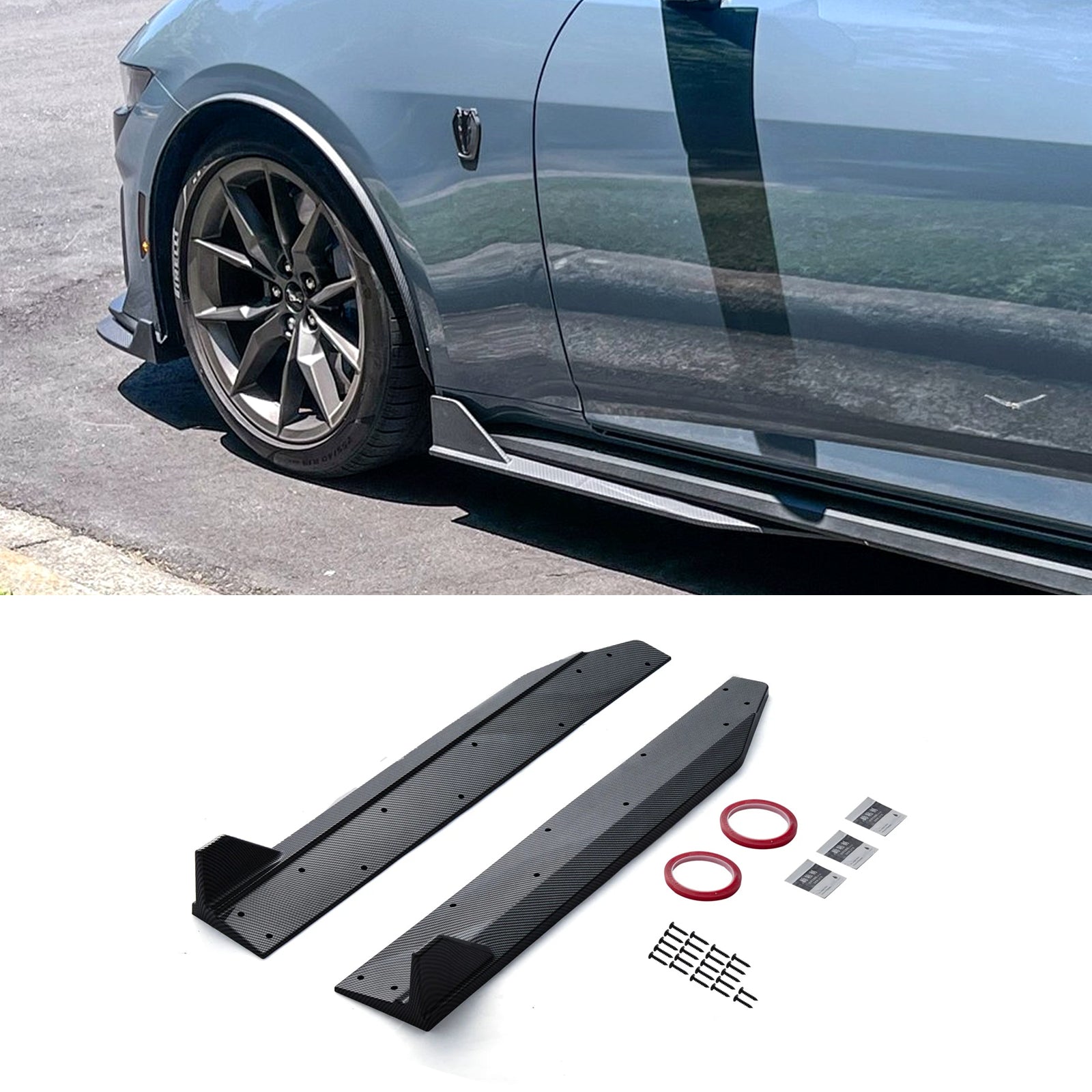 Side Skirts For 24-25 Ford Mustang