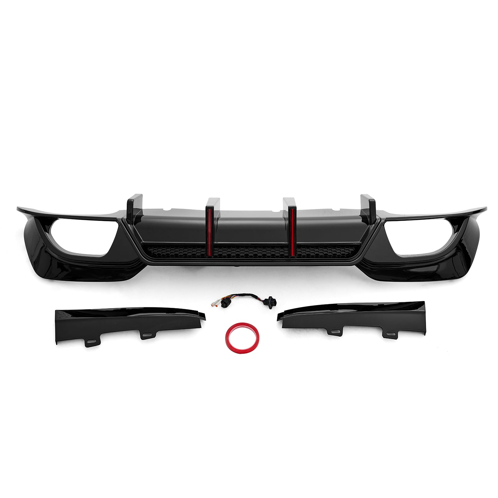 For 2019-2022 BMW 3 Series 330i M340i G20 M Sport LED Rear Diffuser