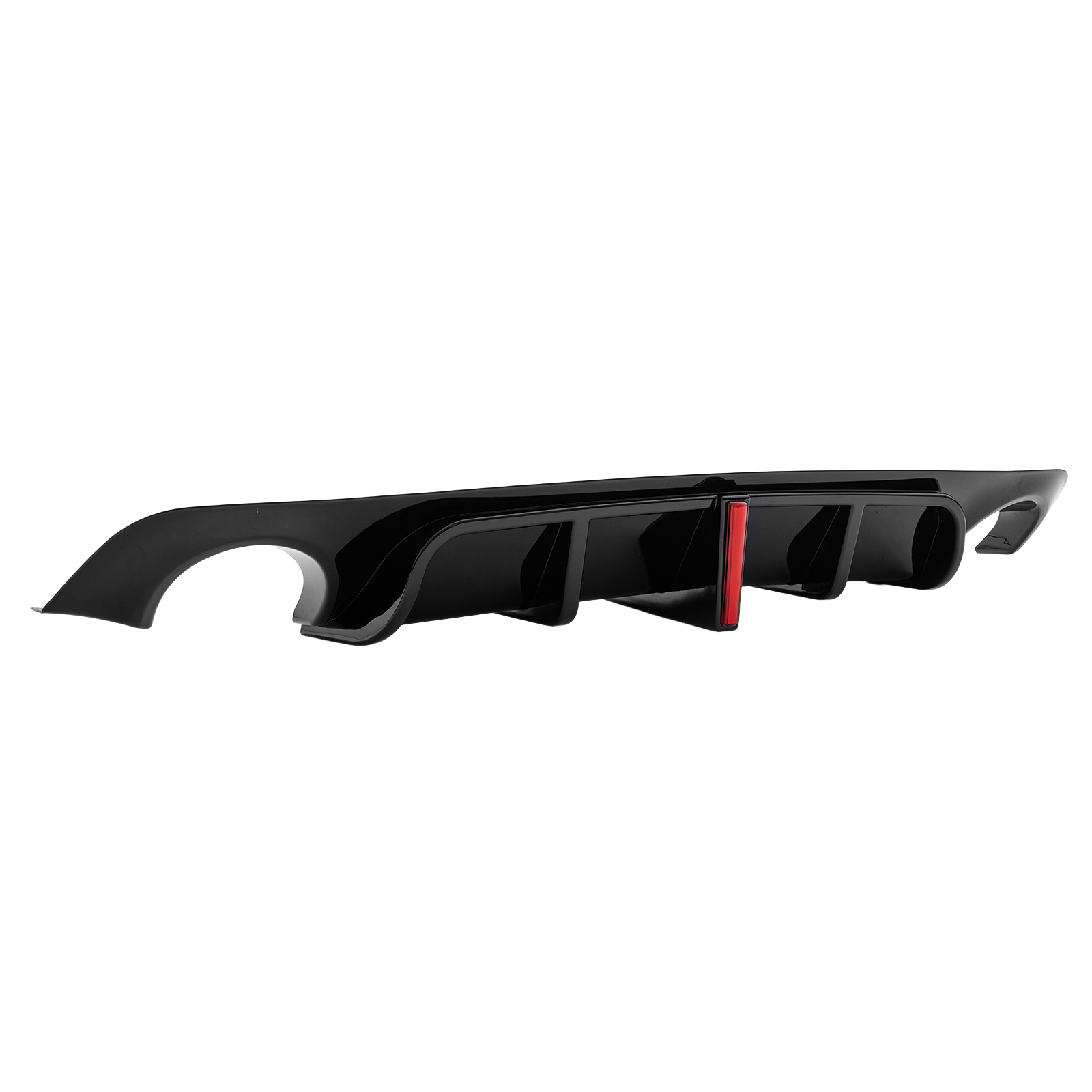 For 2018-2017 Infiniti Q50 W/ V2 LED BRAKE LIGHT Rear Bumper Diffuser