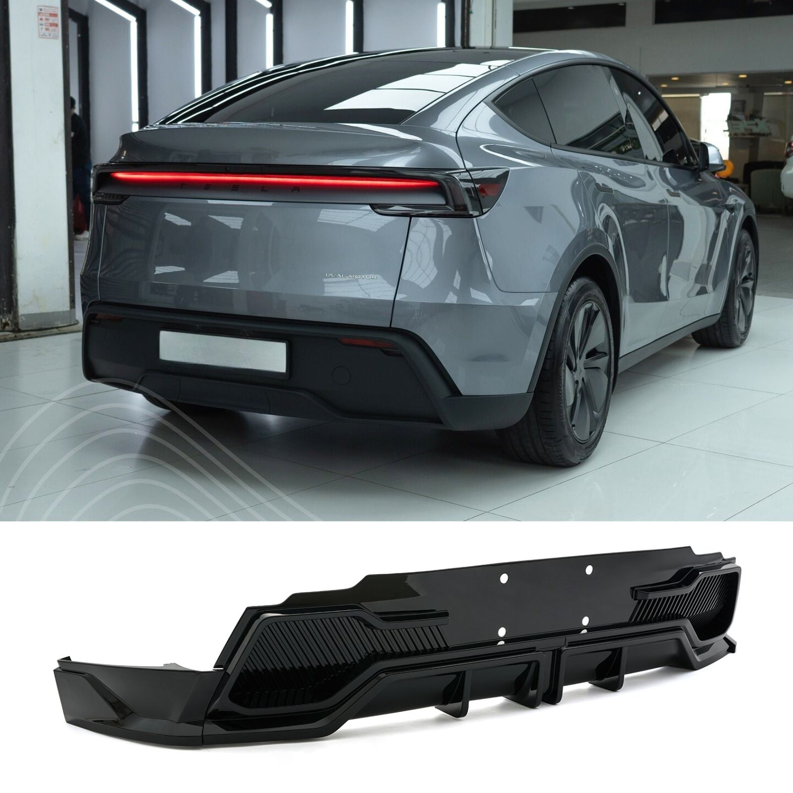 For 2025+ Tesla Model Y Loong PRO Rear Diffuser