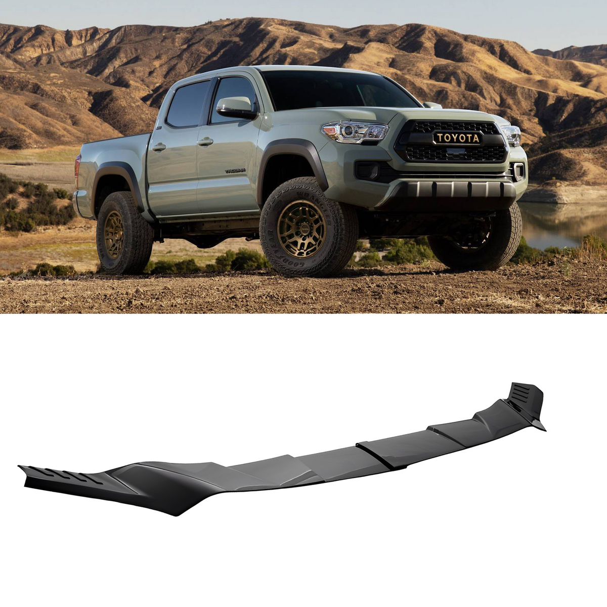 For 2016‑23 Toyota Tacoma  Front Hood Cover Protector Bra Trim Panel