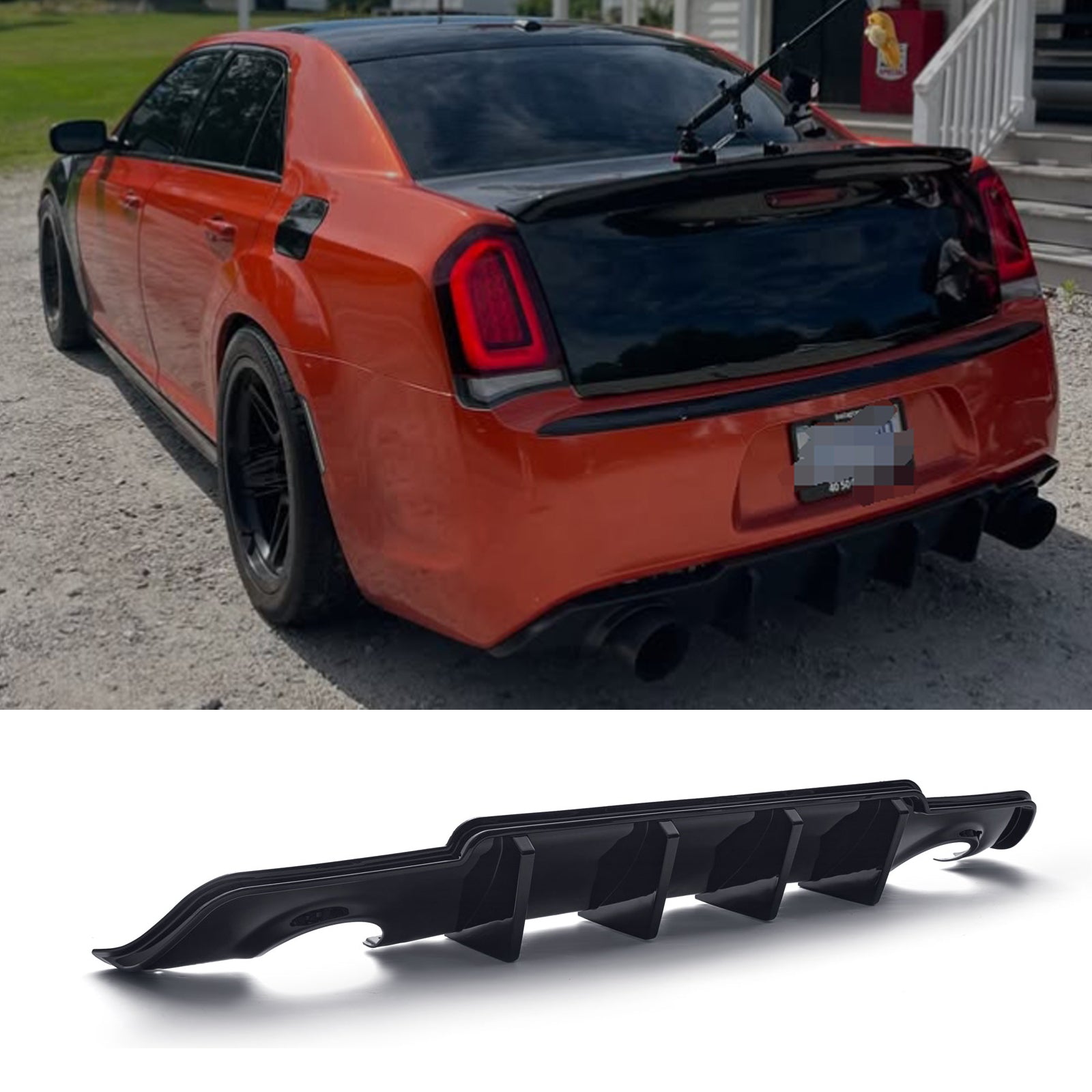 Rear Bumper Diffuser For 12-14 Chrysler 300 300S