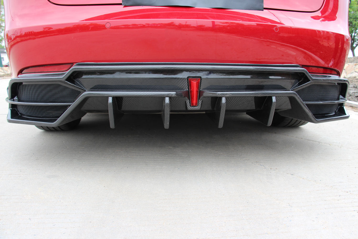 W2 Rear Diffuser For Tesla Model 3 2017-2023