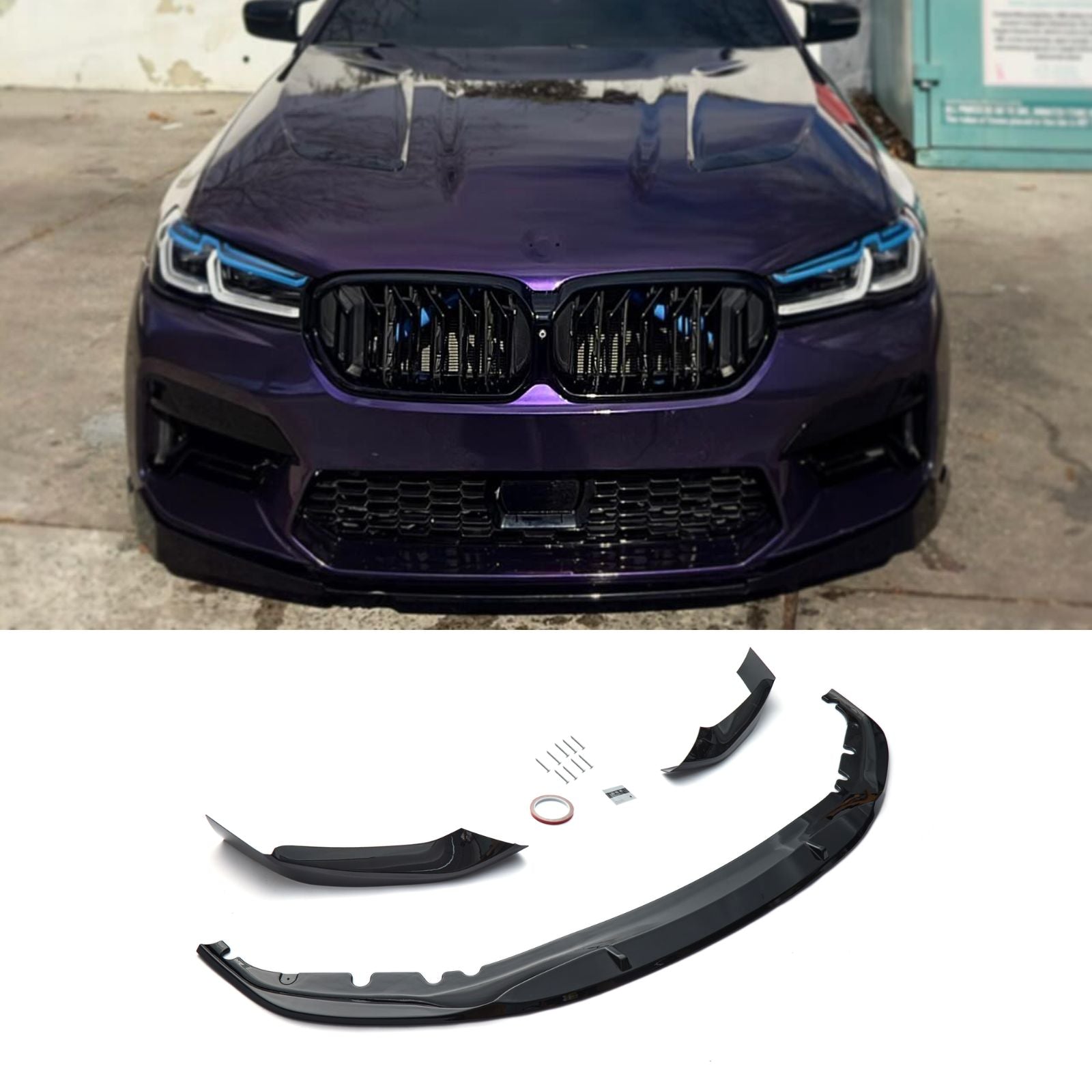 For BMW 5 Series G30 2017-2020 M Sport MP Style Front Bumper Lip