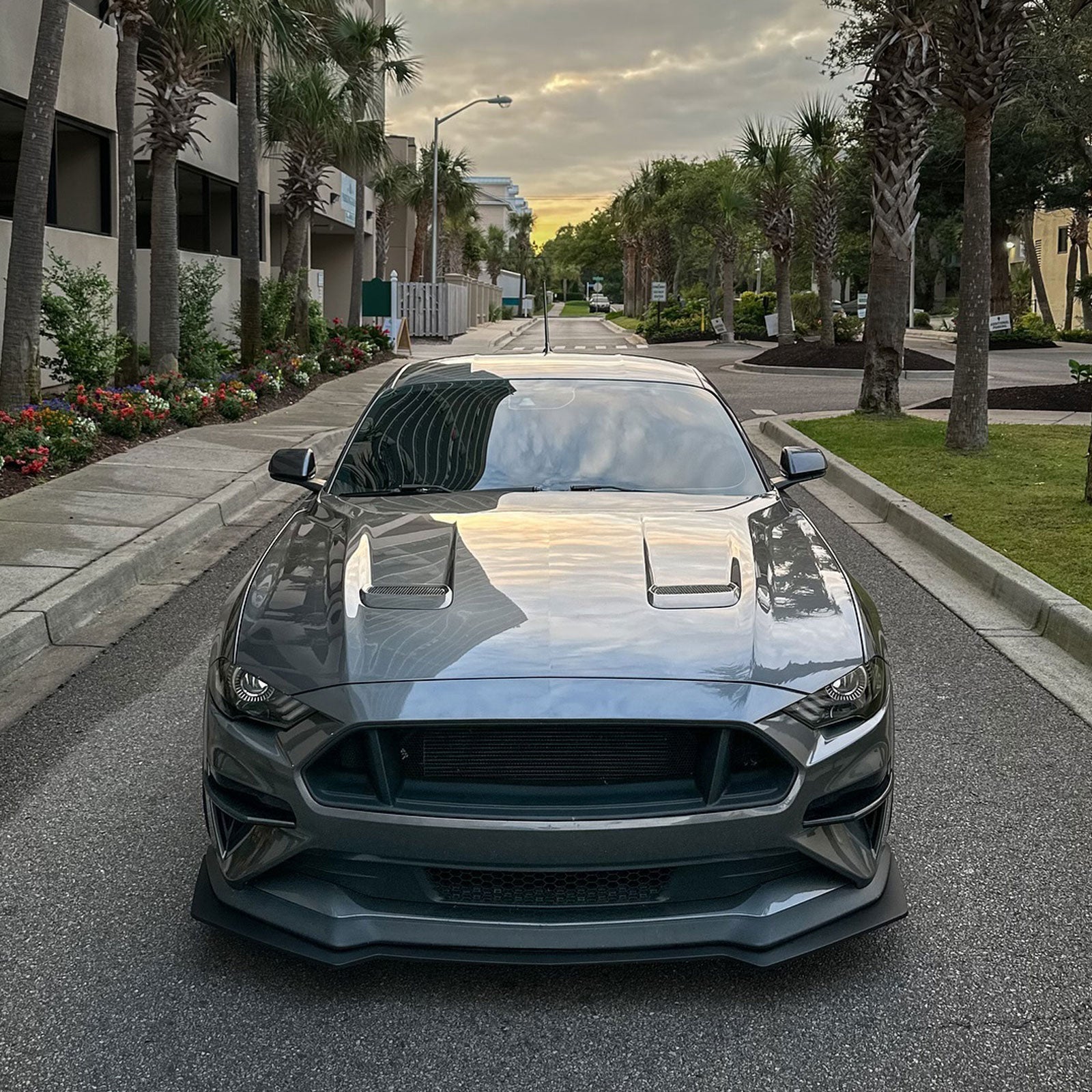 Front Bumper Lip Splitter For 2018-2023 Mustang