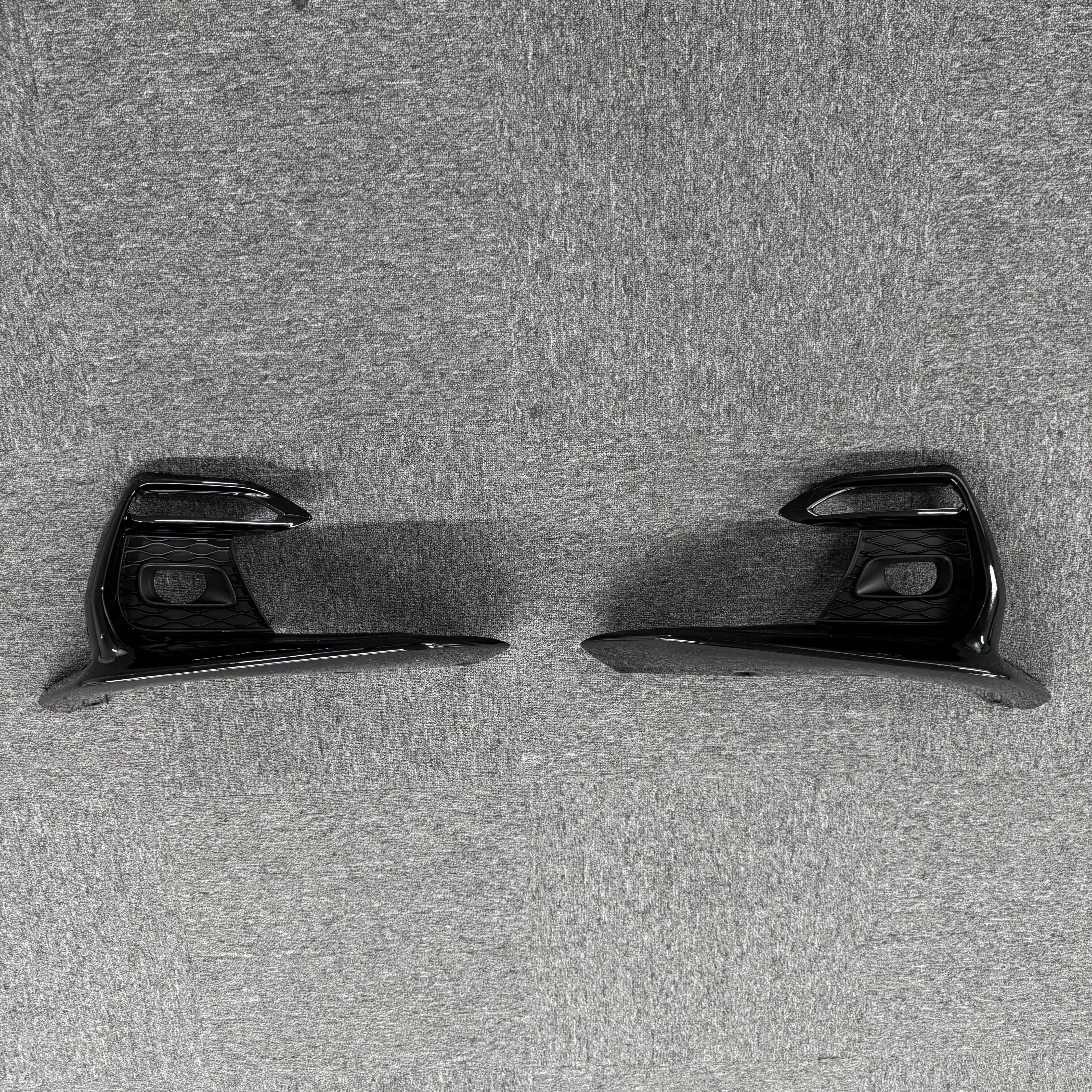 For 2018-2024 Infiniti Q50 Sport Front Upper Lower Grille Fog Light Bezels Cover