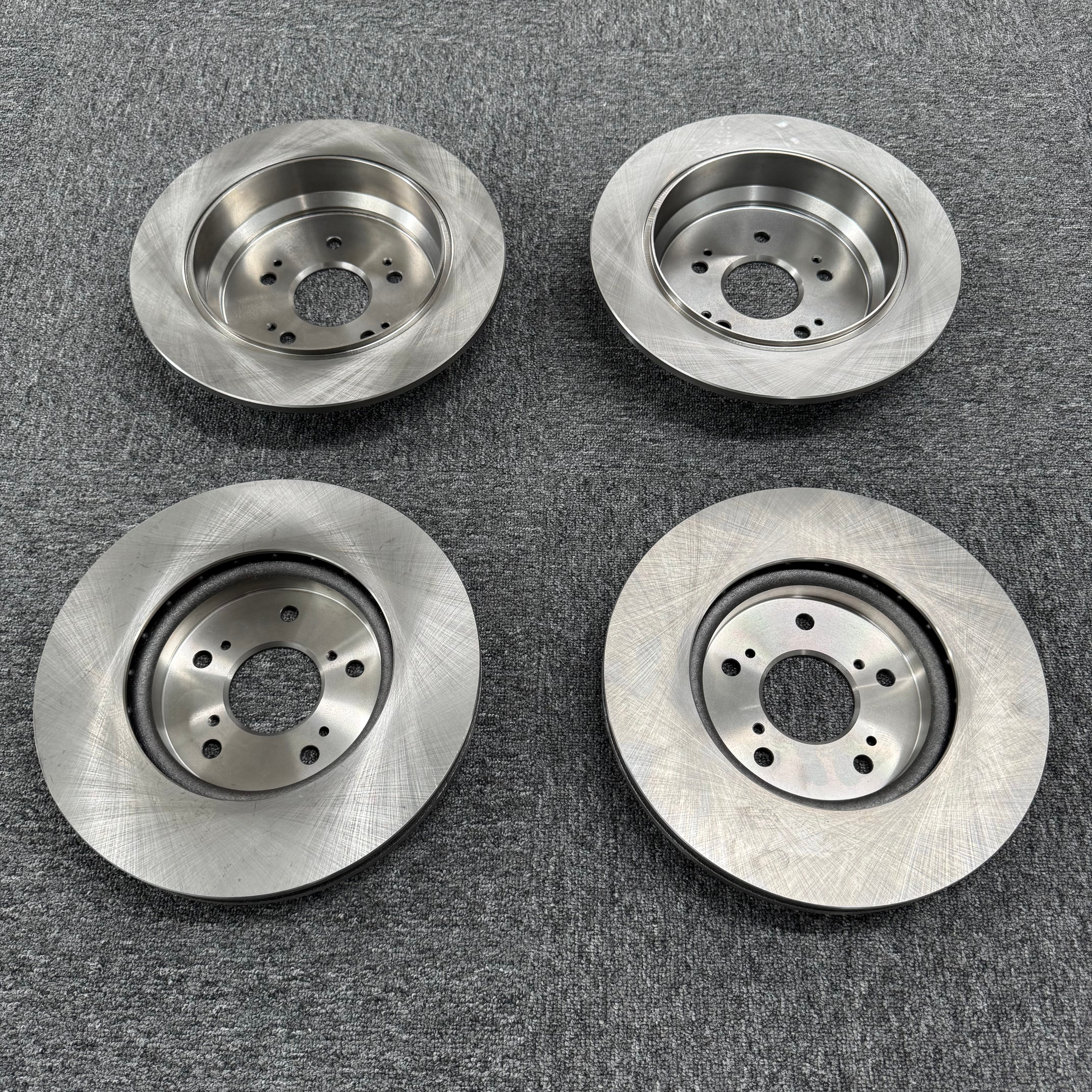 For 2012 - 2016 Honda CR-V Front and Rear Disc Brake Rotors Ceramic Brake Pads