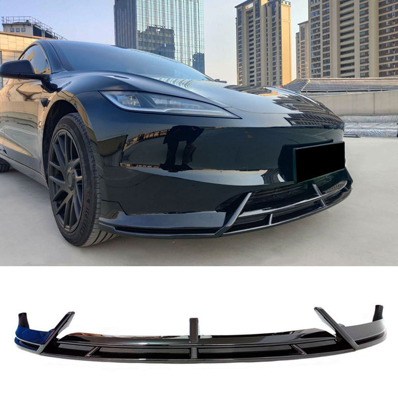 For Tesla Model 3 2024-2025 Front Bumper Lip Splitter 3pcs