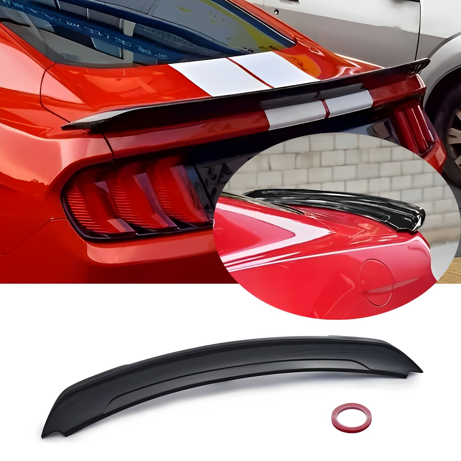 Rear Trunk Spoiler Wing 2015-2023 Ford Mustang GT500 GT350 W2-1