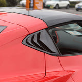 Rear Side Window Louvers Air Shutter Trim For Corvette C8