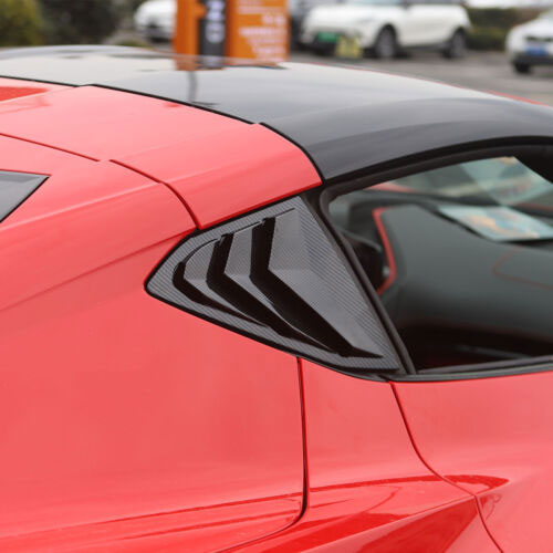 Rear Side Window Louvers Air Shutter Trim For Corvette C8