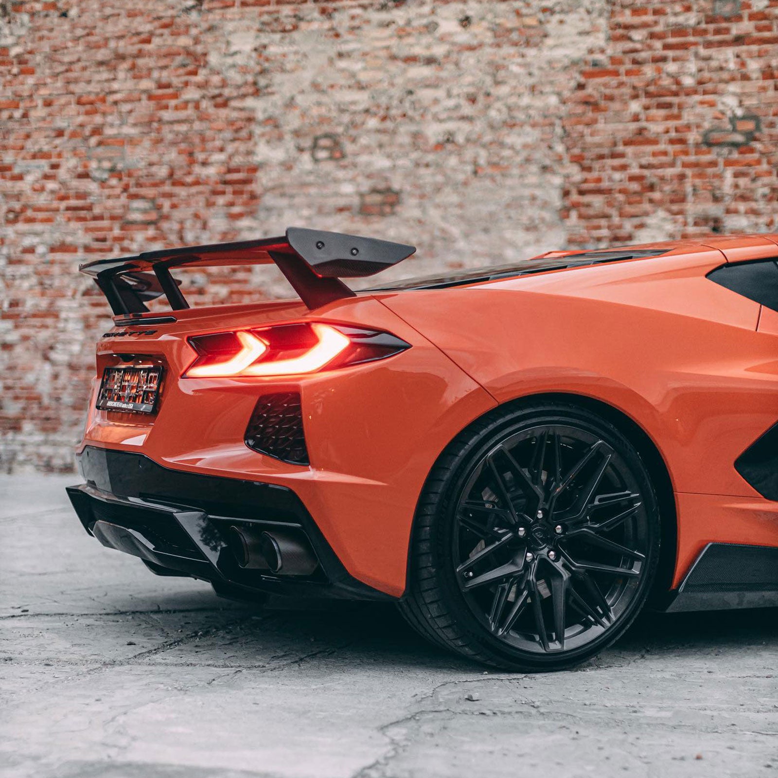 Rear High Wing Spoiler For Chevrolet Corvette C8 2020-2024 – w2bodykits