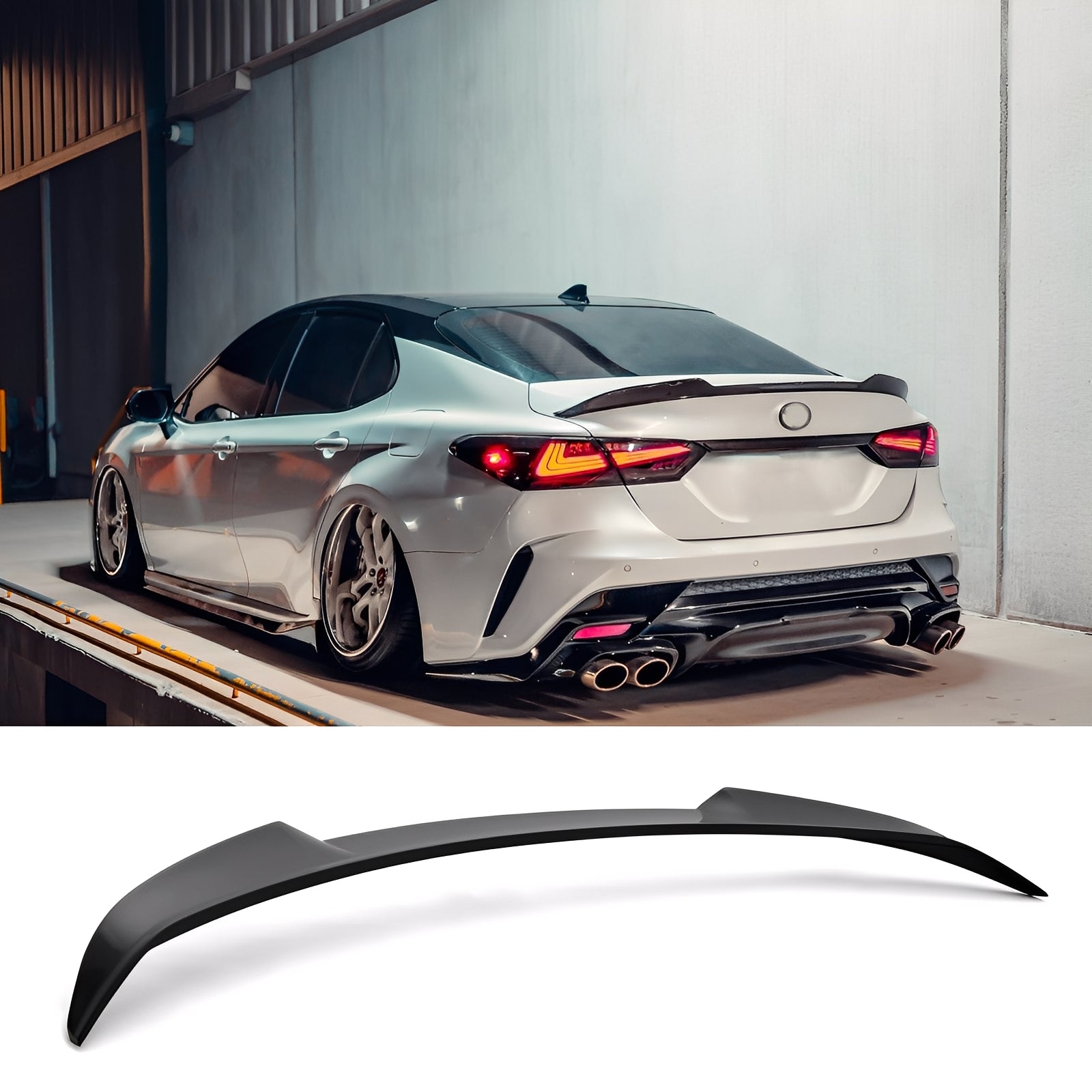 For 2018-2024 TOYOTA Camry SE XSE LE XLE V STYLE Trunk LID Spoiler