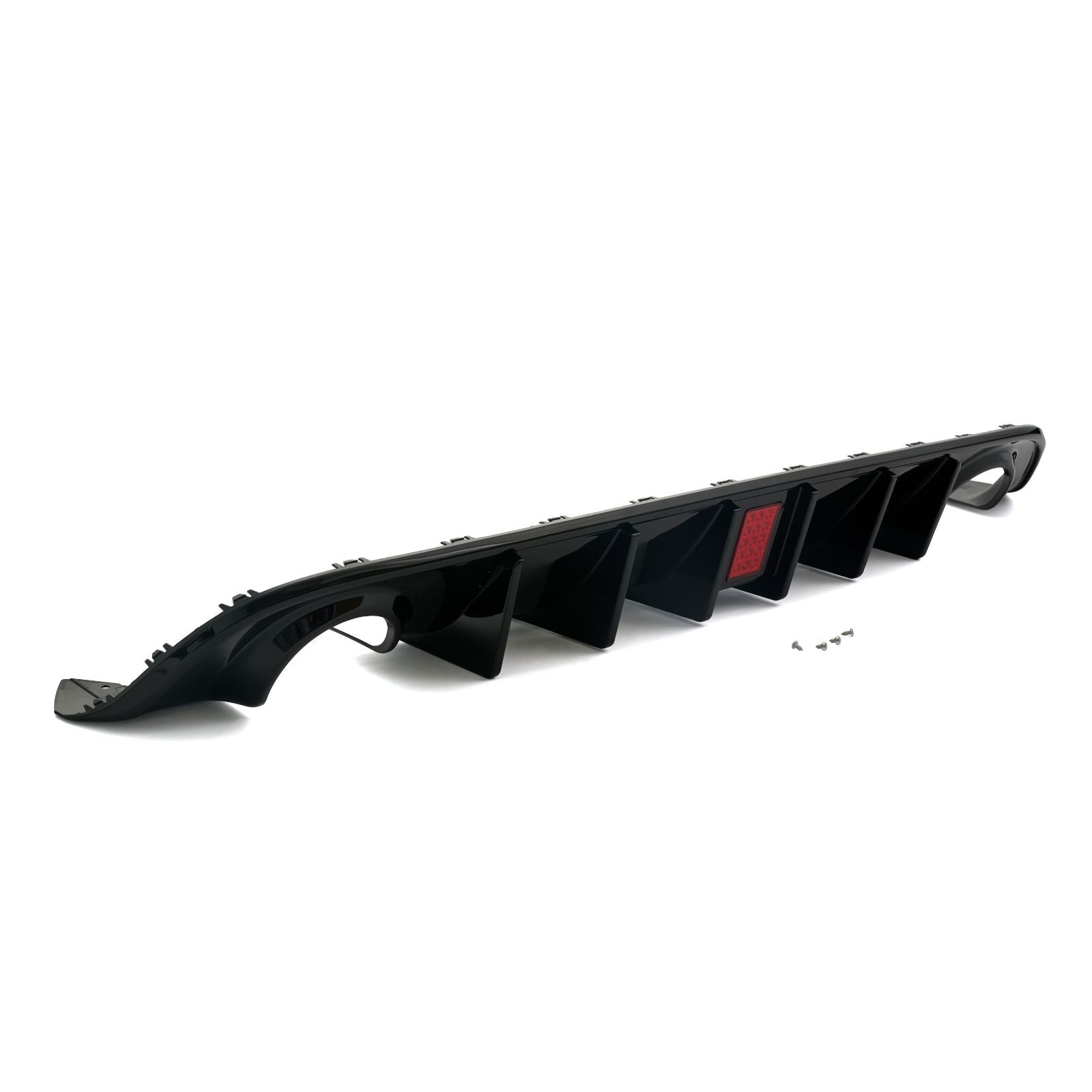 For 15-2023 Dodge Charger SRT R/T Scat Pack Quad Tip Rear Diffuser Red LED Light