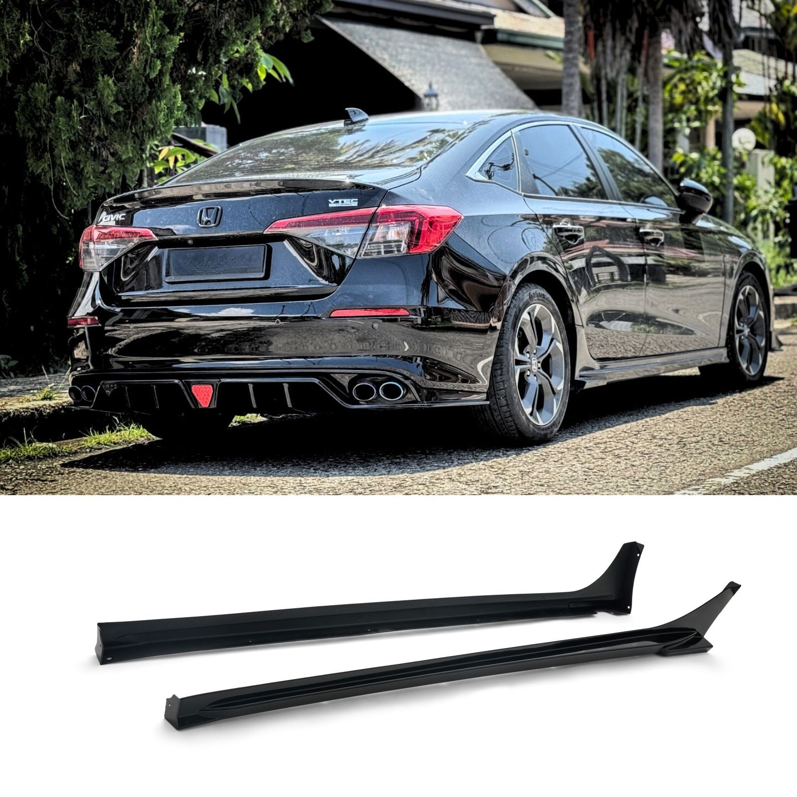 For 2022-2025 Honda Civic MC FE180 JDM Full Side Skirt