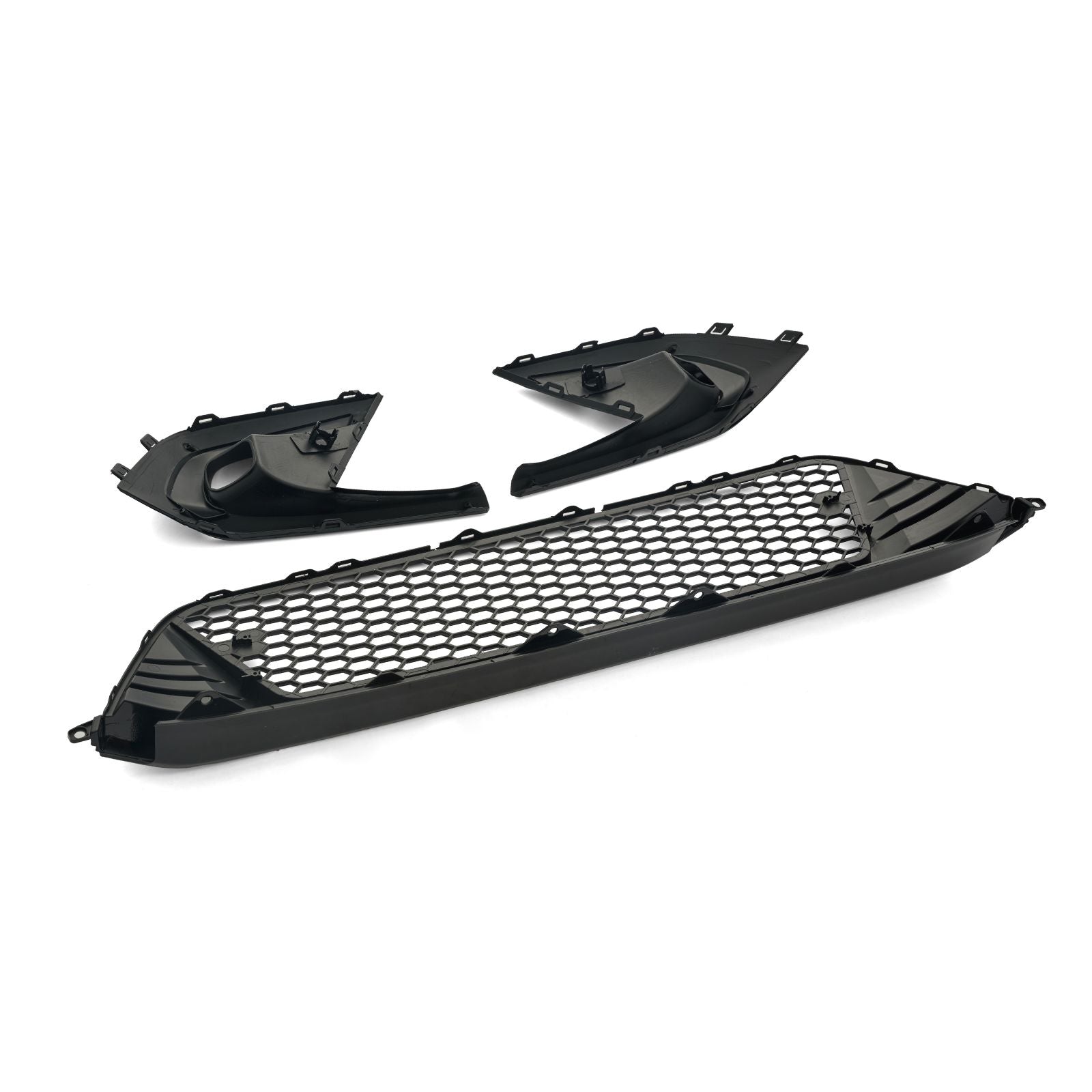 For 22-24 Civic Type-R Style Front Lower Grill + Fog Light Bezel Cover