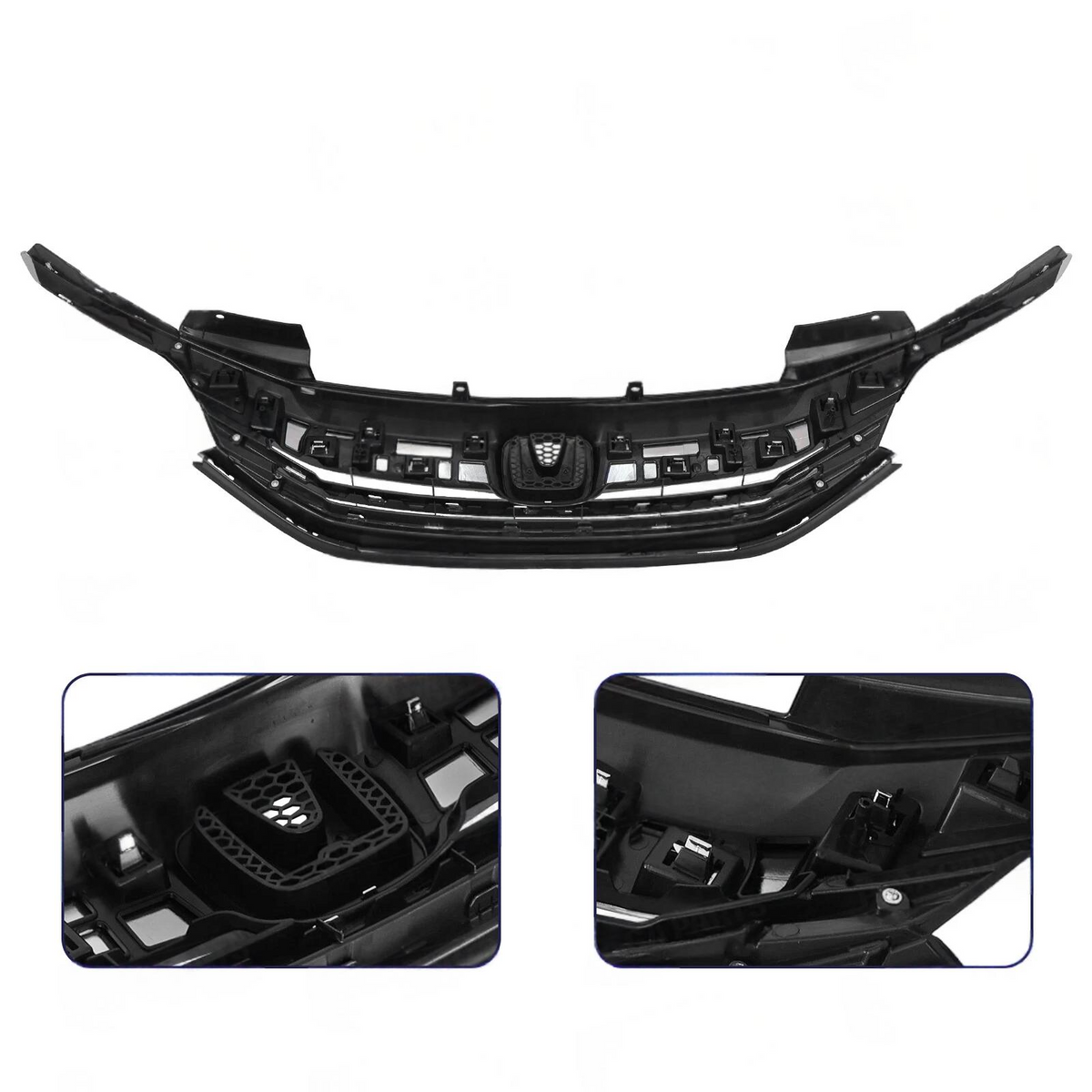 For 2016 2017 Honda Accord Sedan Front Bumper Grille LED Fog Light Bracket Set