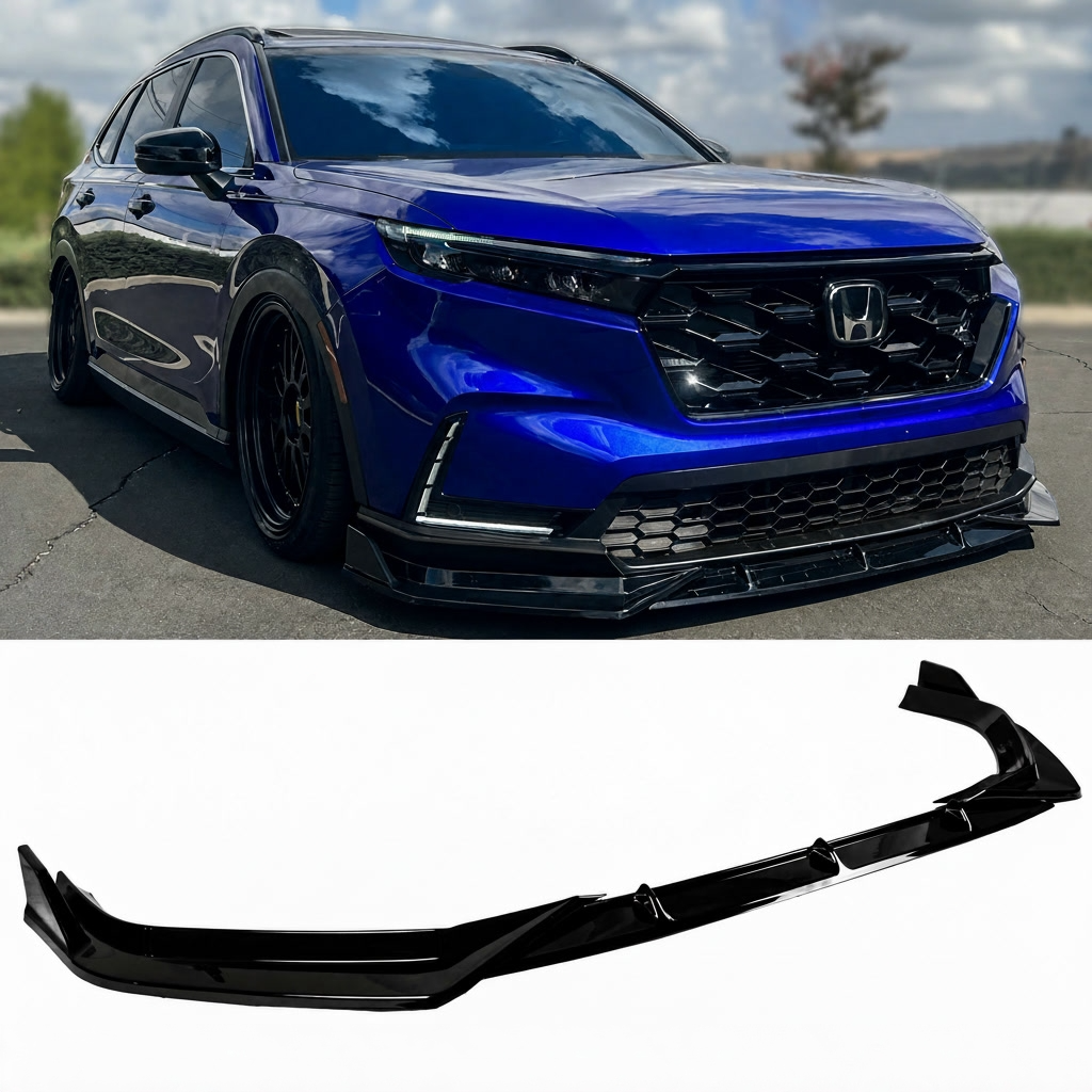 For 2023-2026 Honda CRV CR-V JDM V Style 3pc Front Bumper Lip Splitter