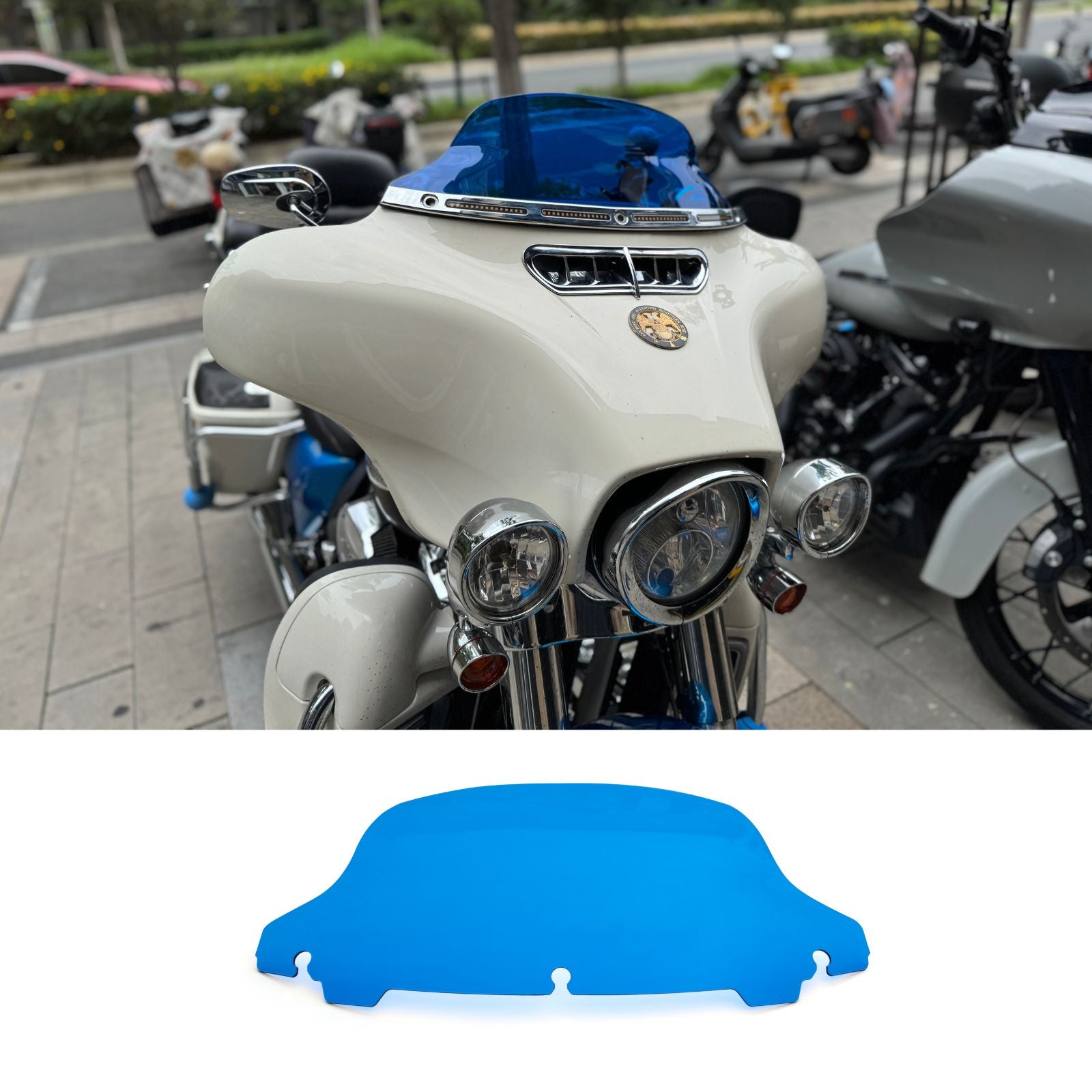 For Harley Davidson 2014-Later FLHX Models PMMA Acrylic 7.0" Height Windshield Windscreen