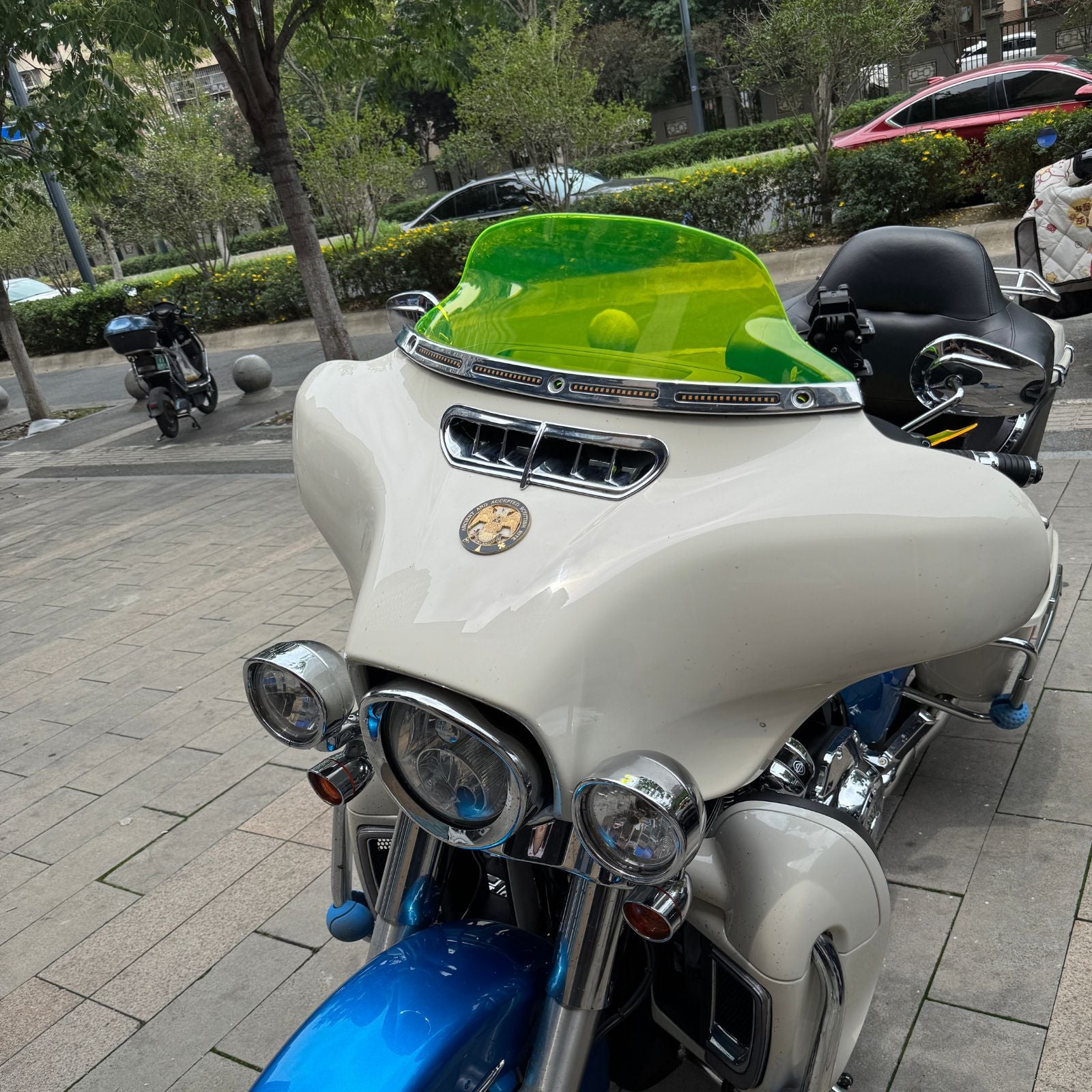 For Harley Davidson 2014-Later FLHX Models PMMA Acrylic 7.0" Height Windshield Windscreen