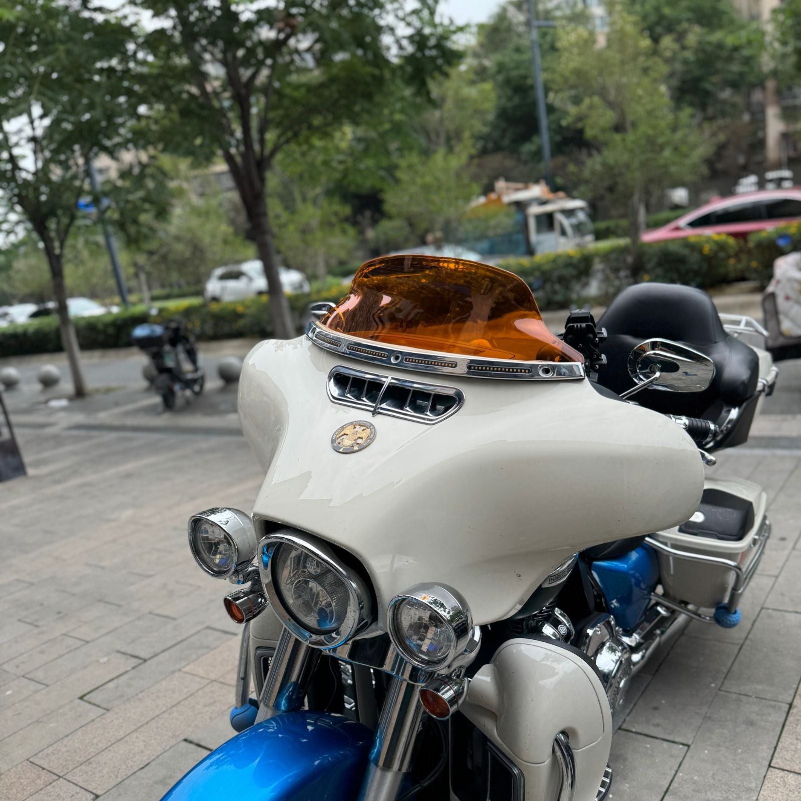 For Harley Davidson 2014-Later FLHX Models PMMA Acrylic 7.0" Height Windshield Windscreen