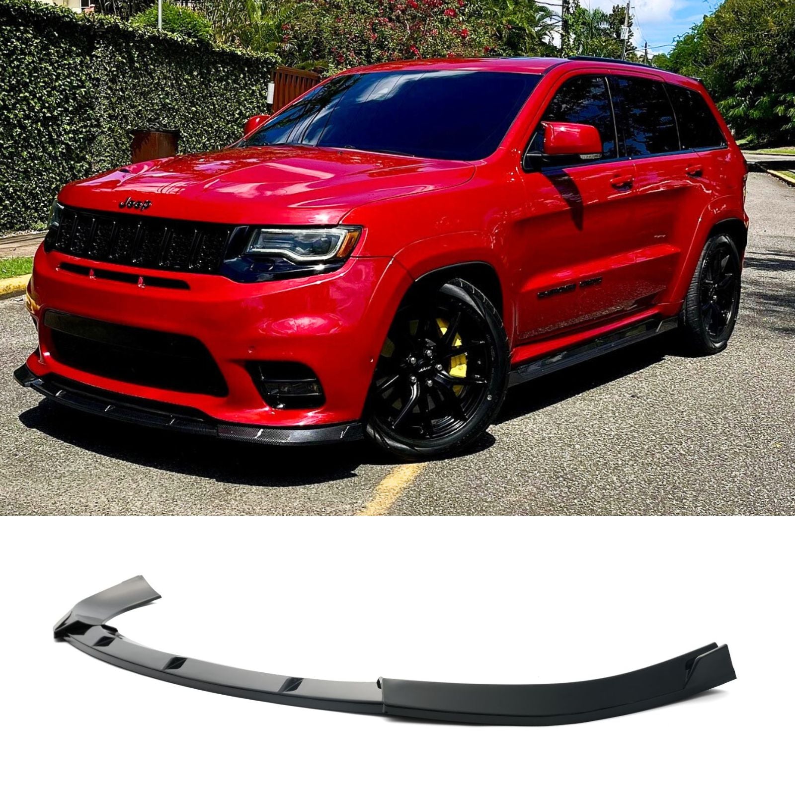 For 2017-2021 Jeep Grand Cherokee SRT/Trackhawk V4 Front Bumper Lip W/Winglet