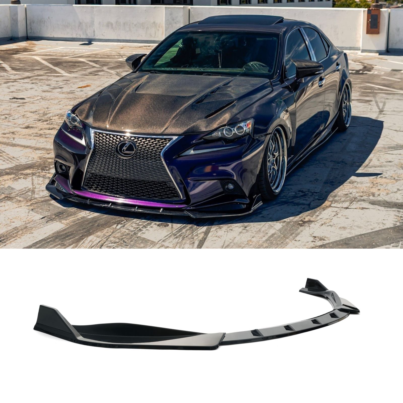 For 2014-2016 Lexus IS250 IS350 F-Sport Front Bumper Lip Body Kit