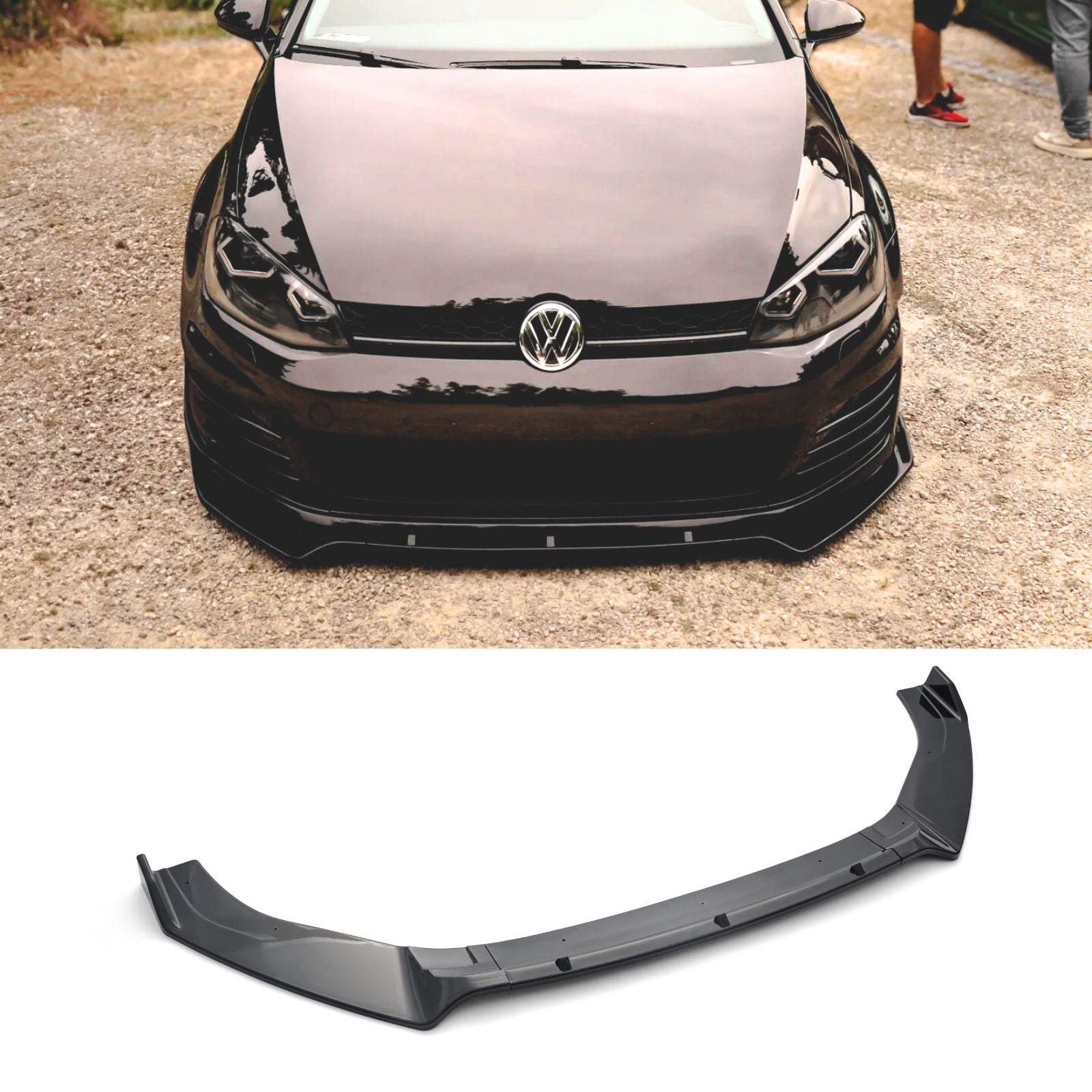 For 2015-2021 VW GOLF GTI MK7 MK7.5 R Style Winglet Front Bumper Lip