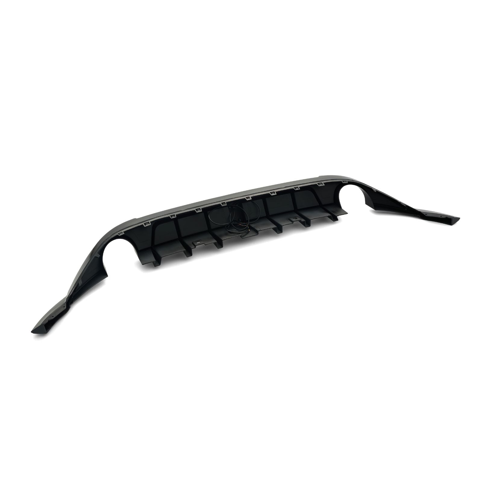 For 2014-2017 Golf 7 MK7 GTI GTD TSI Blk Rear Bumper Diffuser Lip W/ Light Body kit