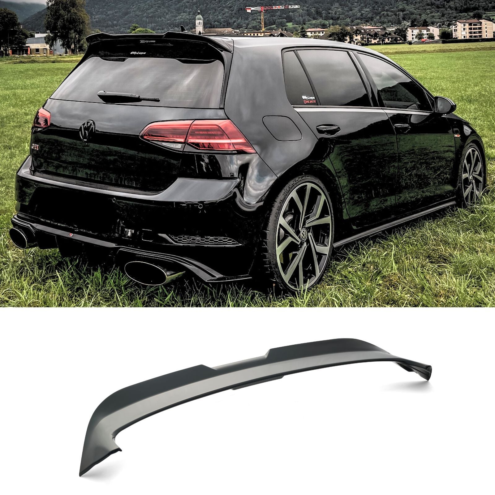 For 2014-2020 VW Golf7 MK7 MK7.5 GTI R OS Style Rear Trunk Roof Spoiler Wing Lip