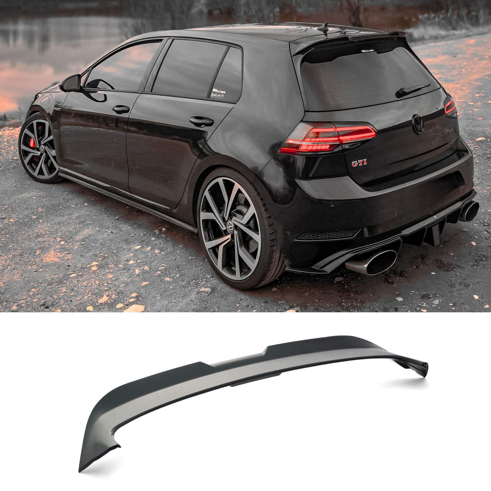 For 2014-2020 VW Golf7 MK7 MK7.5 GTI R OS Style Rear Trunk Roof Spoiler Wing Lip