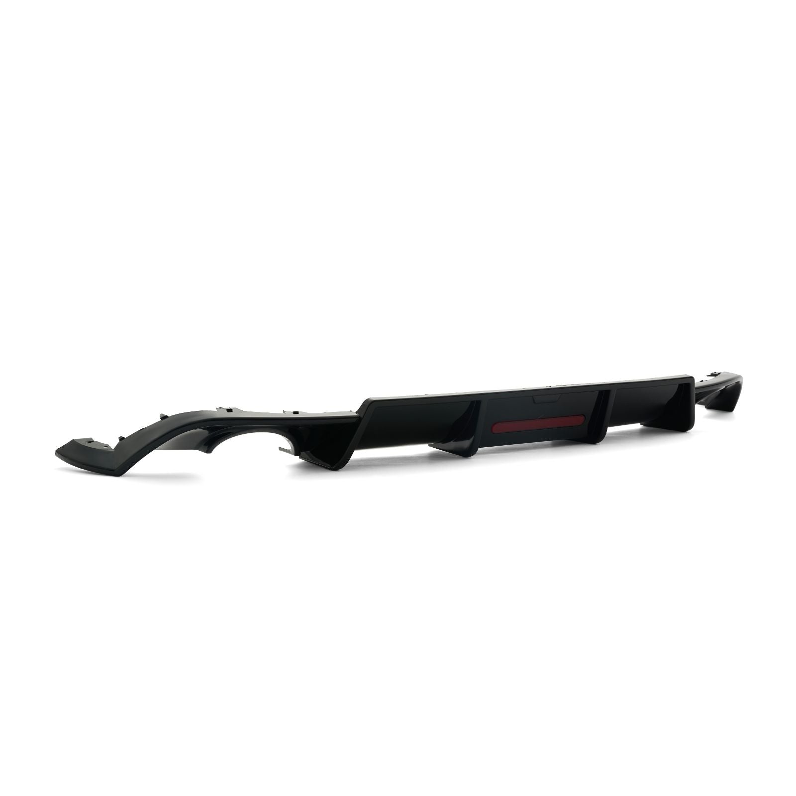 For 2018-2021 VW Golf GTI MK7.5 V Style Matte Blk Rear Bumper LED Shark Fin Diffuser