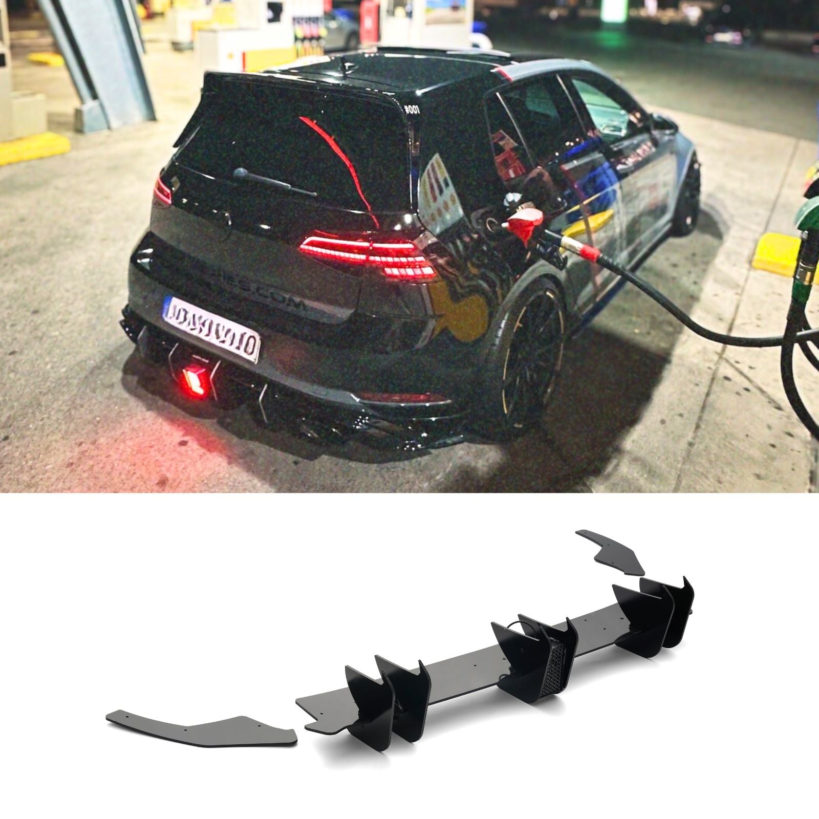 For 2021-2023 Volkswagen Golf GTI MK8 Rear Diffuser Led Light