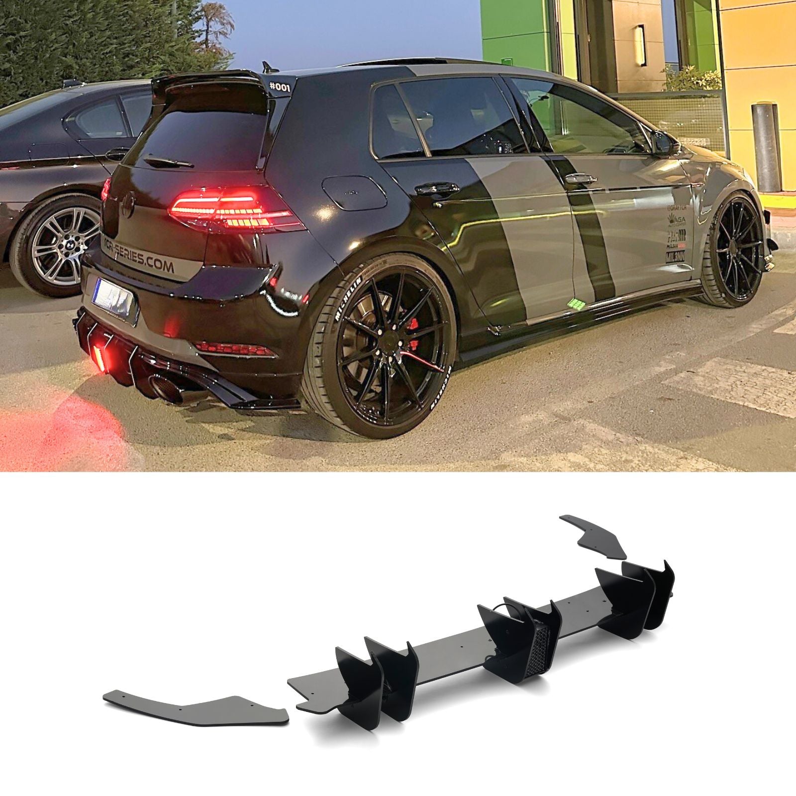 For 2021-2023 Volkswagen Golf GTI MK8 Rear Diffuser Led Light