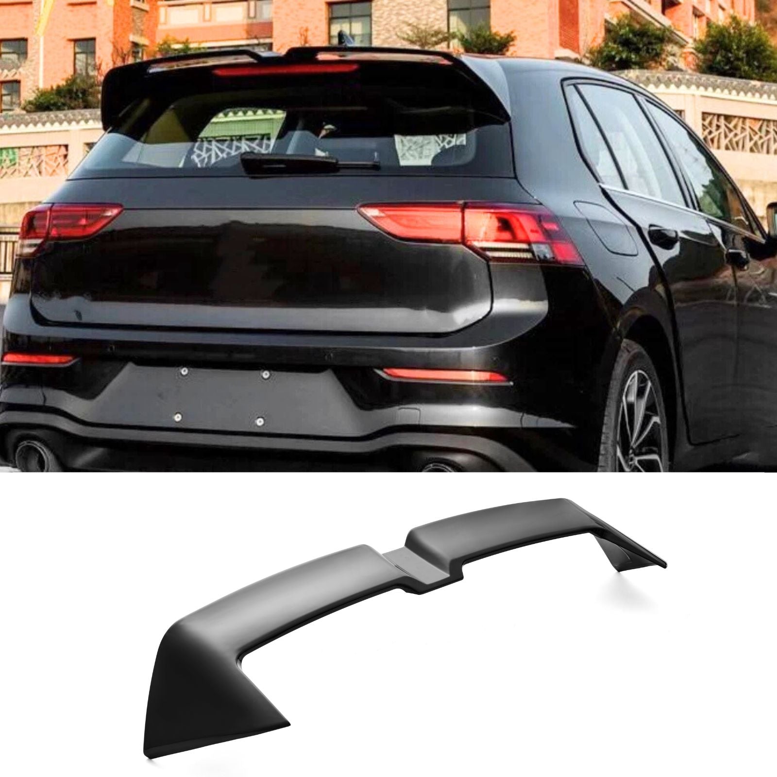 For 2022-2024 Golf MK8 GTD GTE GTI R R Line Rear Roof Spoiler Upper Splitter Lip