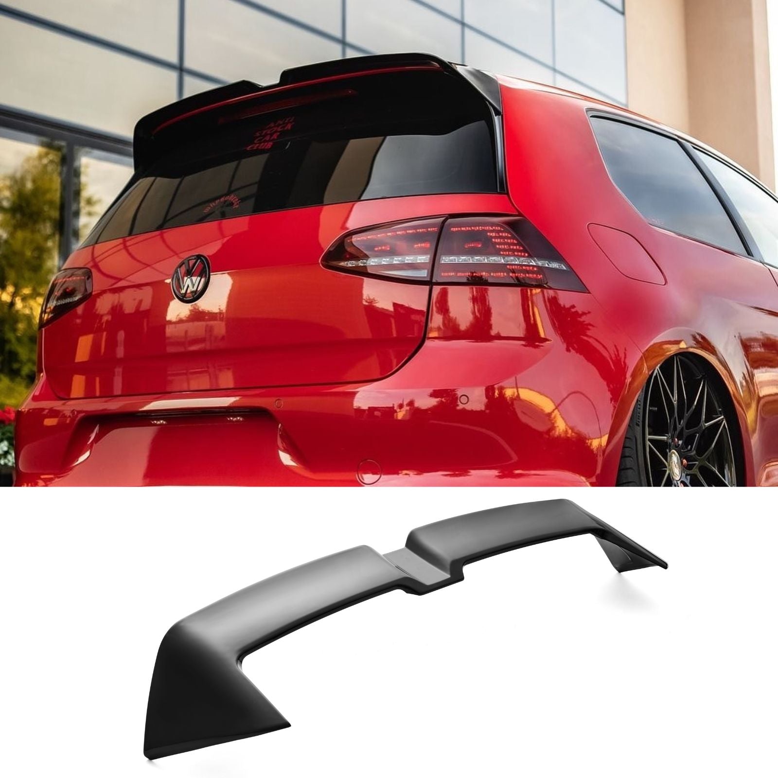 For 2022-2024 Golf MK8 GTD GTE GTI R R Line Rear Roof Spoiler Upper Sp