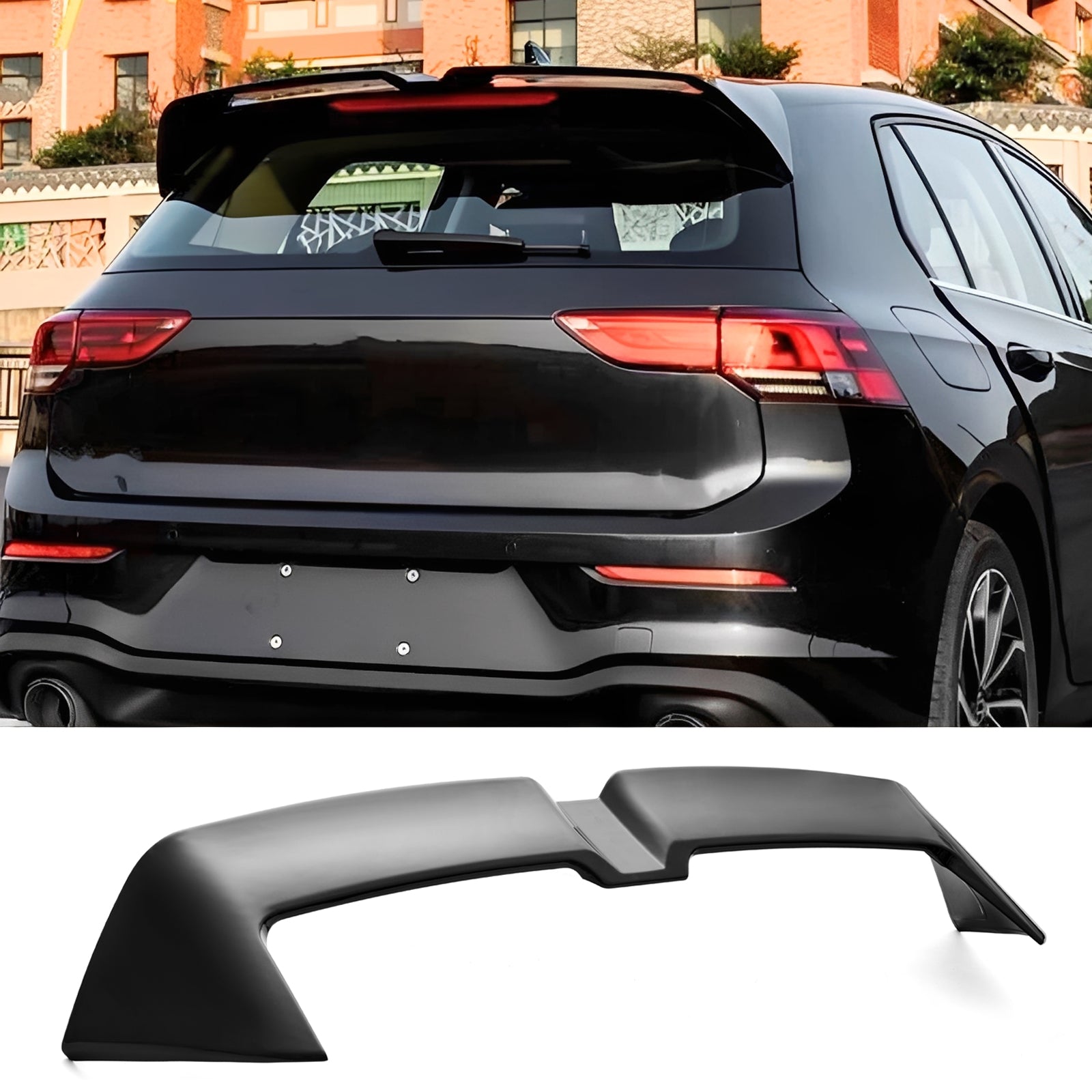 For 2022-2025 Golf MK8 GTI Rear Roof Spoiler Upper Splitter Lip