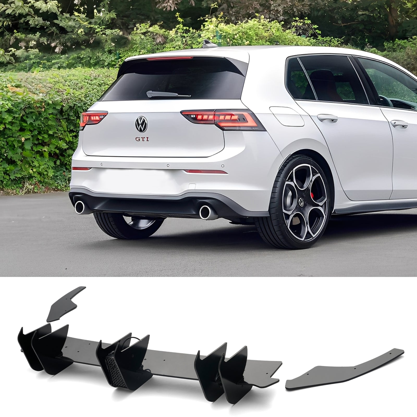 For 2022-2025 Volkswagen Golf GTI MK8 Rear Diffuser Led Light