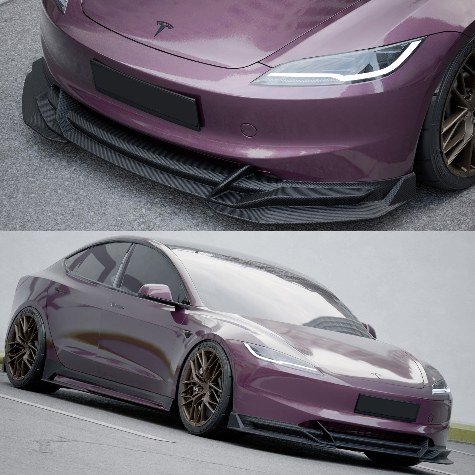 For 2024 Tesla Model 3 Full Body Kits