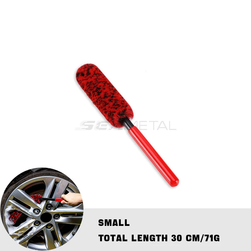 SEAMETAL Car Wheel Detailing Brush Bendable Auto Wheel Woolies Brushes Car Cleaning Tools for Car Rim Tire Washing Accessories