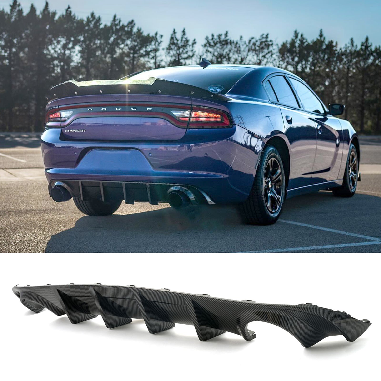 For 2015-2023 Dodge Charger SXT Rear Diffuser