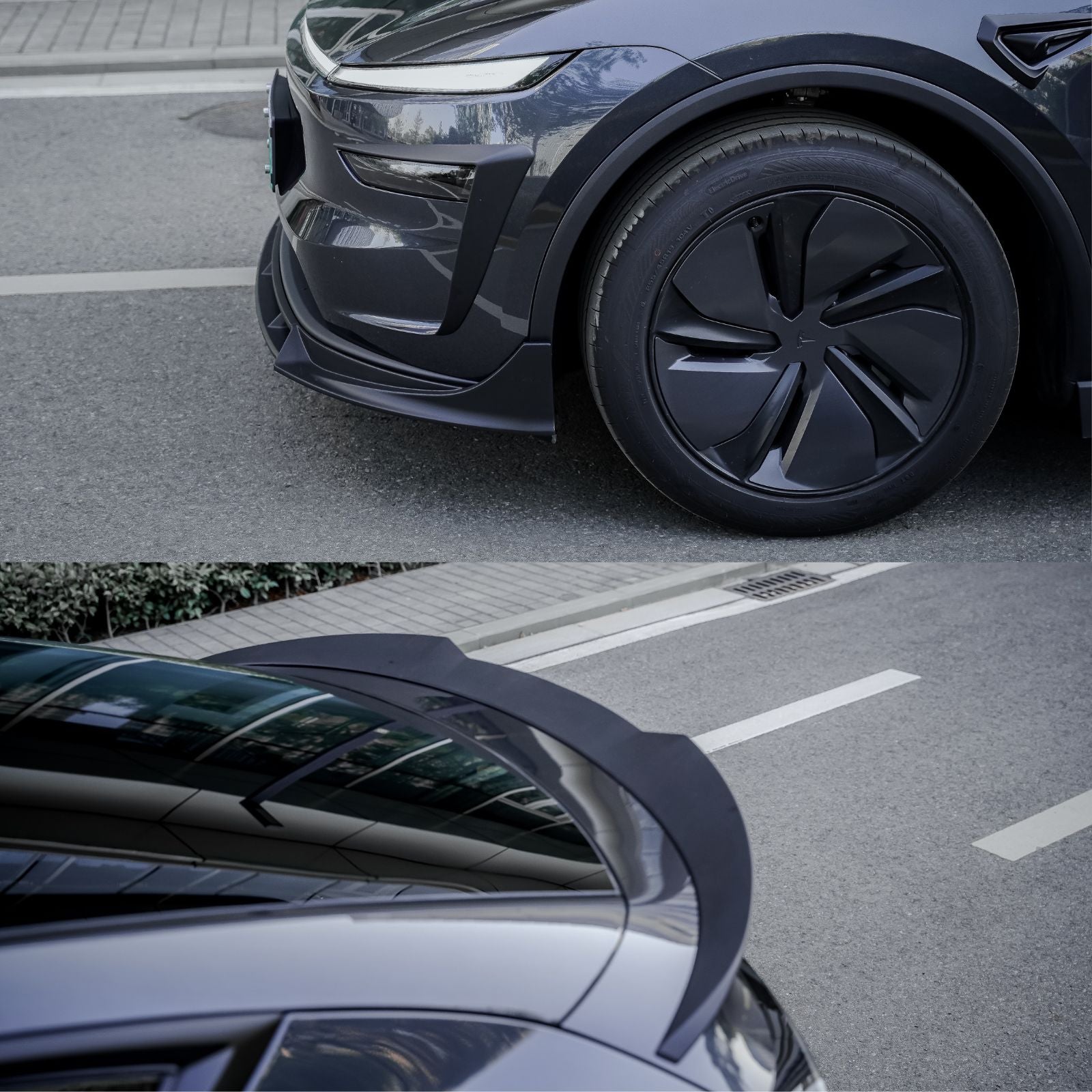 Fits 25-26 Tesla Model Y Juniper Front Lip & Spolier Wing