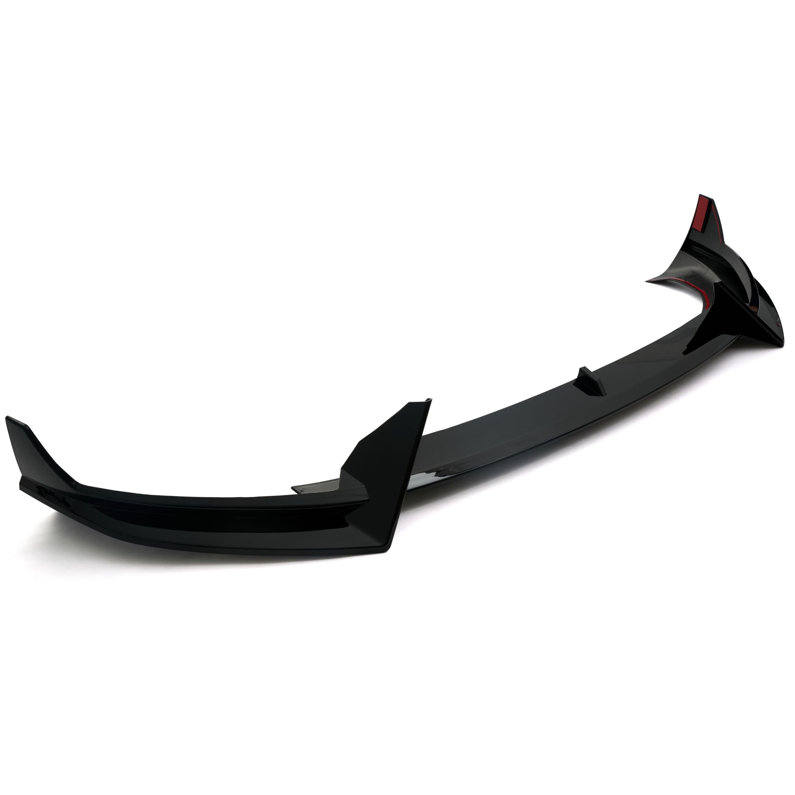 For Tesla Model Y 2025+ ABS Carbon Style Front Bumper Lip Spoiler Splitter 3PCS