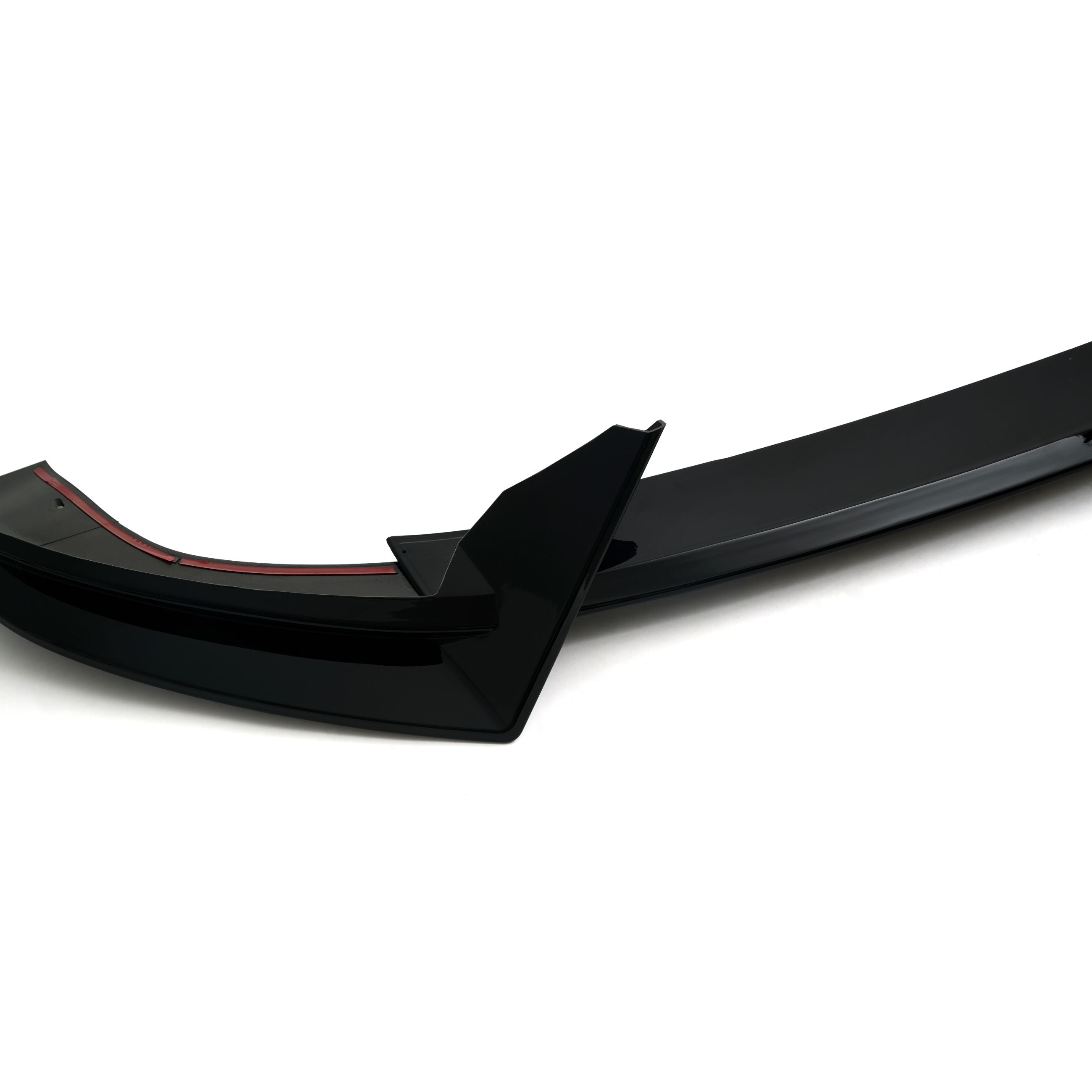 For Tesla Model Y 2025+ ABS Carbon Style Front Bumper Lip Spoiler Splitter 3PCS