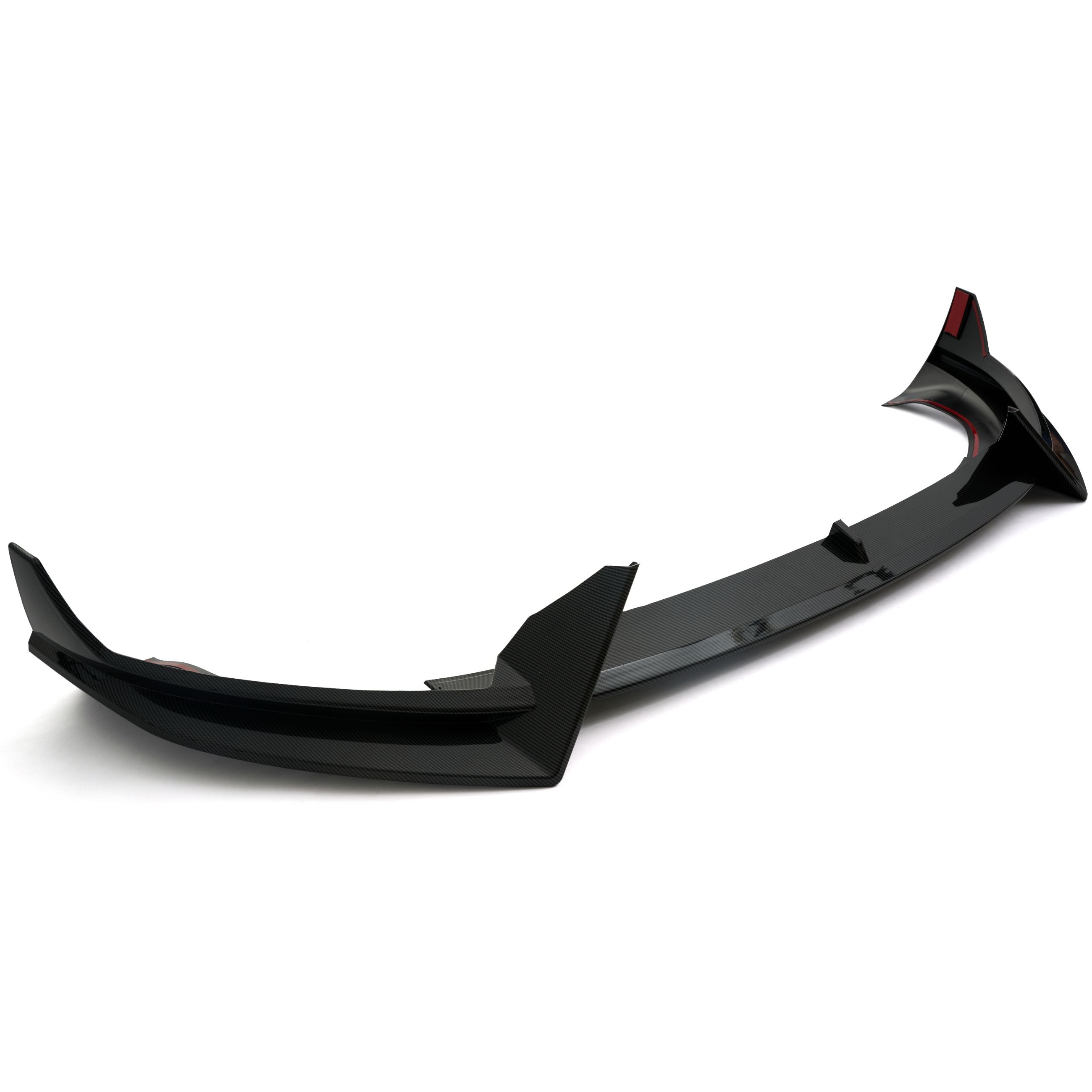 For Tesla Model Y 2025+ ABS Carbon Style Front Bumper Lip Spoiler Splitter 3PCS
