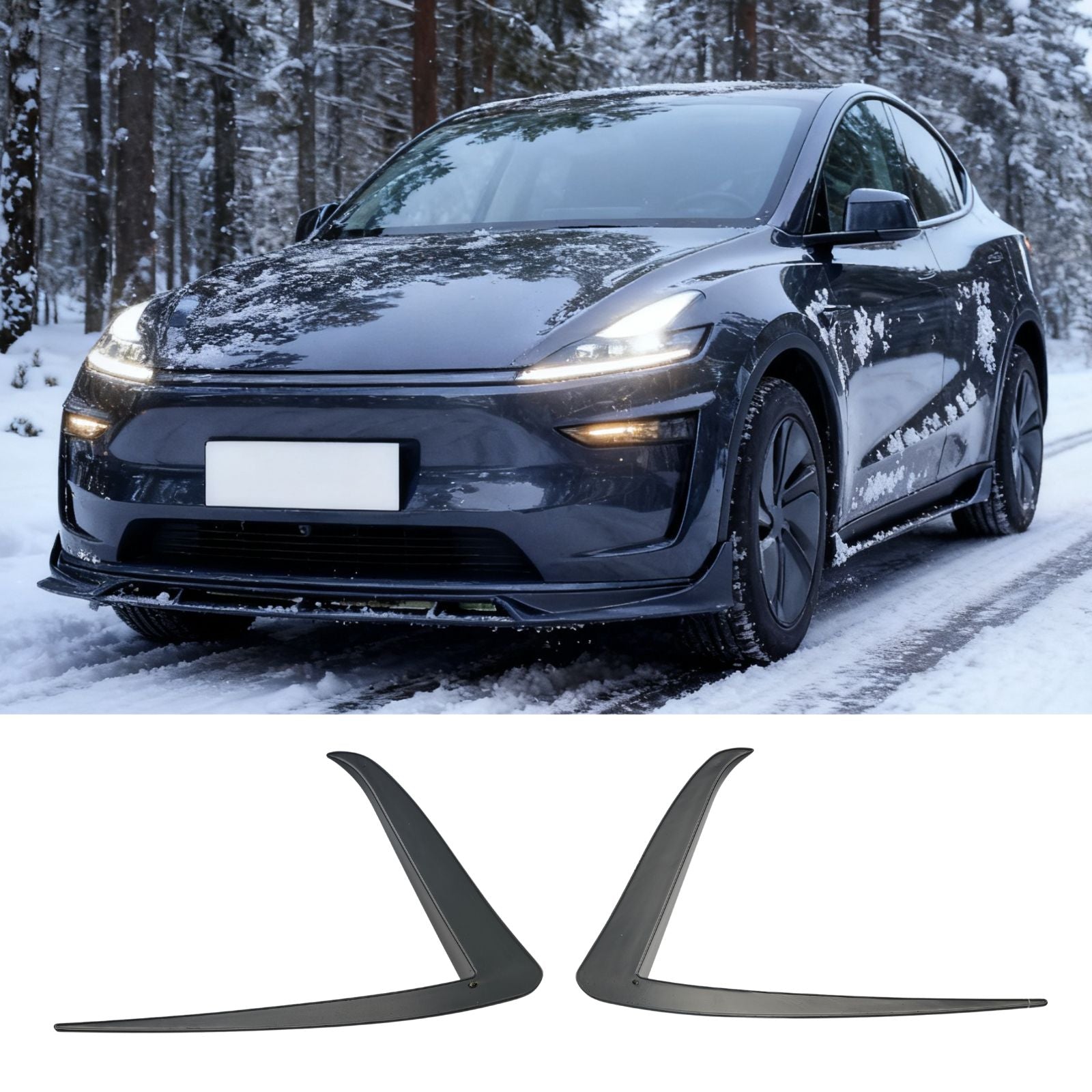 Fits 25-26 Tesla Model Y Juniper Side Fender Trim Vent Sticker