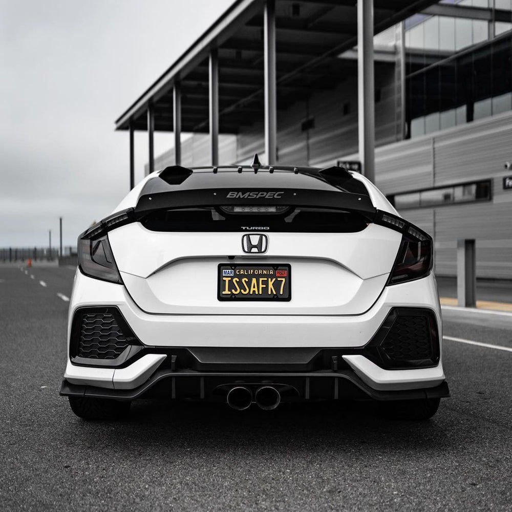 Rear Bumper Diffuser For 2017-2021 Honda Civic FK7 5D Hatchback Sport