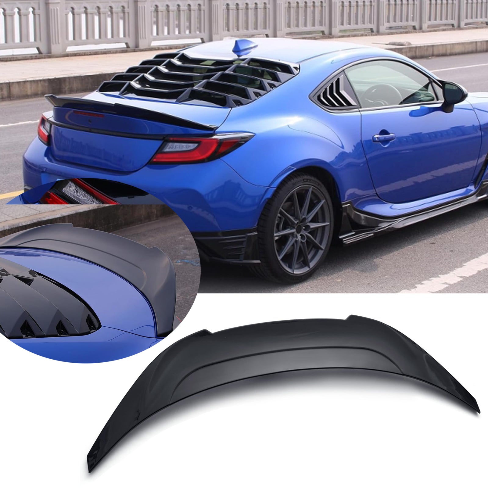 Rear Trunk Spoiler Wing For 2022-2024 Subaru BRZ TOYOTA GR 86 V Style