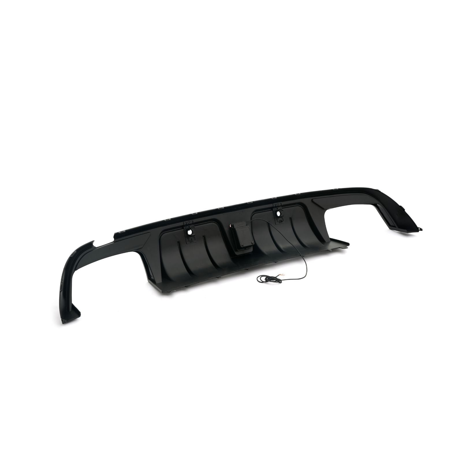 For 2015-2021 BENZ W205 C63 C43 Sedan B Style LED Bumper Diffuser & Blk Exhaust Tips