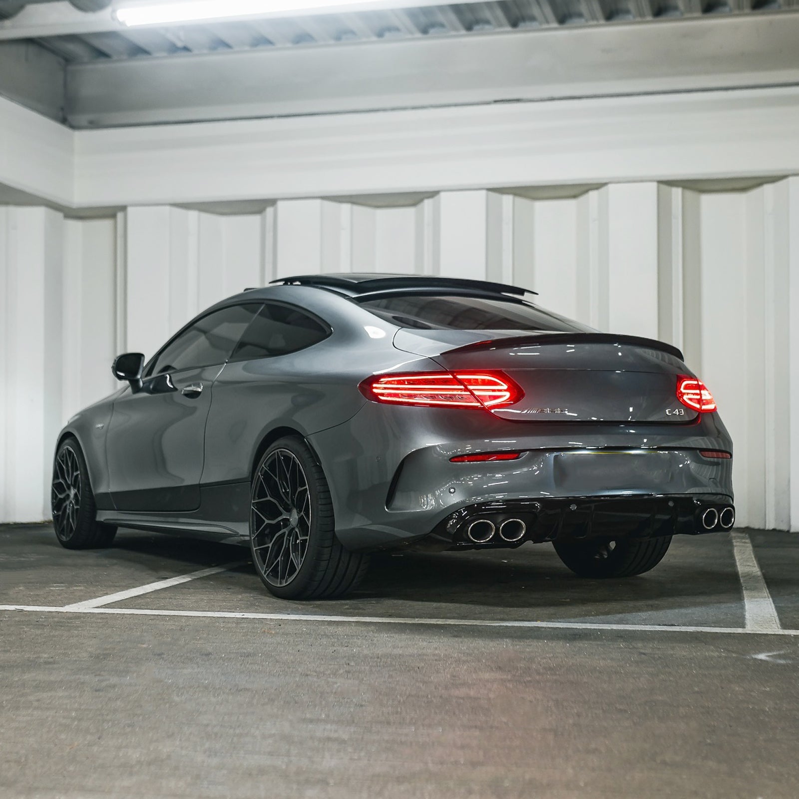 For 2015-2021 Mercedes Benz W205 C300 C400 Trunk Spoiler Wing